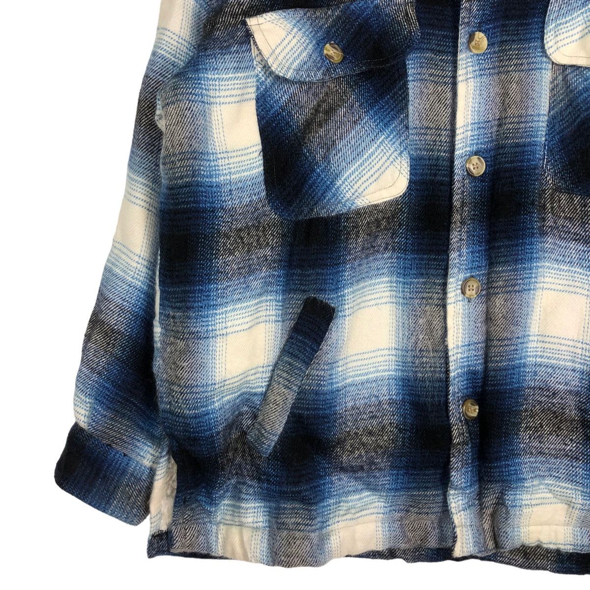 Flannel 🔥VINTAGE FLANNEL SHIRT JACKET SHEARLING LUCUPE ISSEY MIYAKE Size US M / EU 48-50 / 2 - 4 Thumbnail