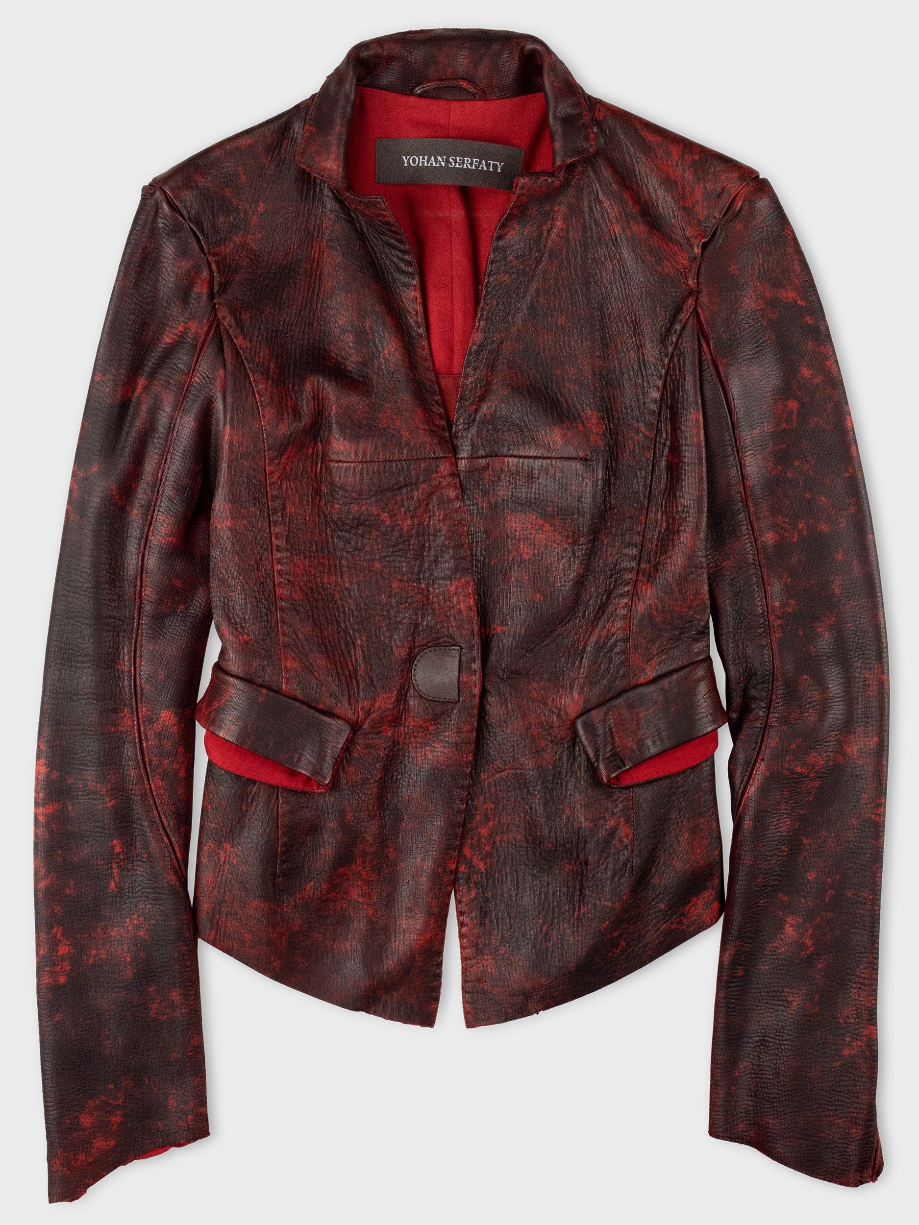 Y/Project × Yohan Serfaty Yohan Serfaty - A/W 2009 - dapple dyed deer leather jacket Size XS / US 0-2 / IT 36-38 - 1 Thumbnail