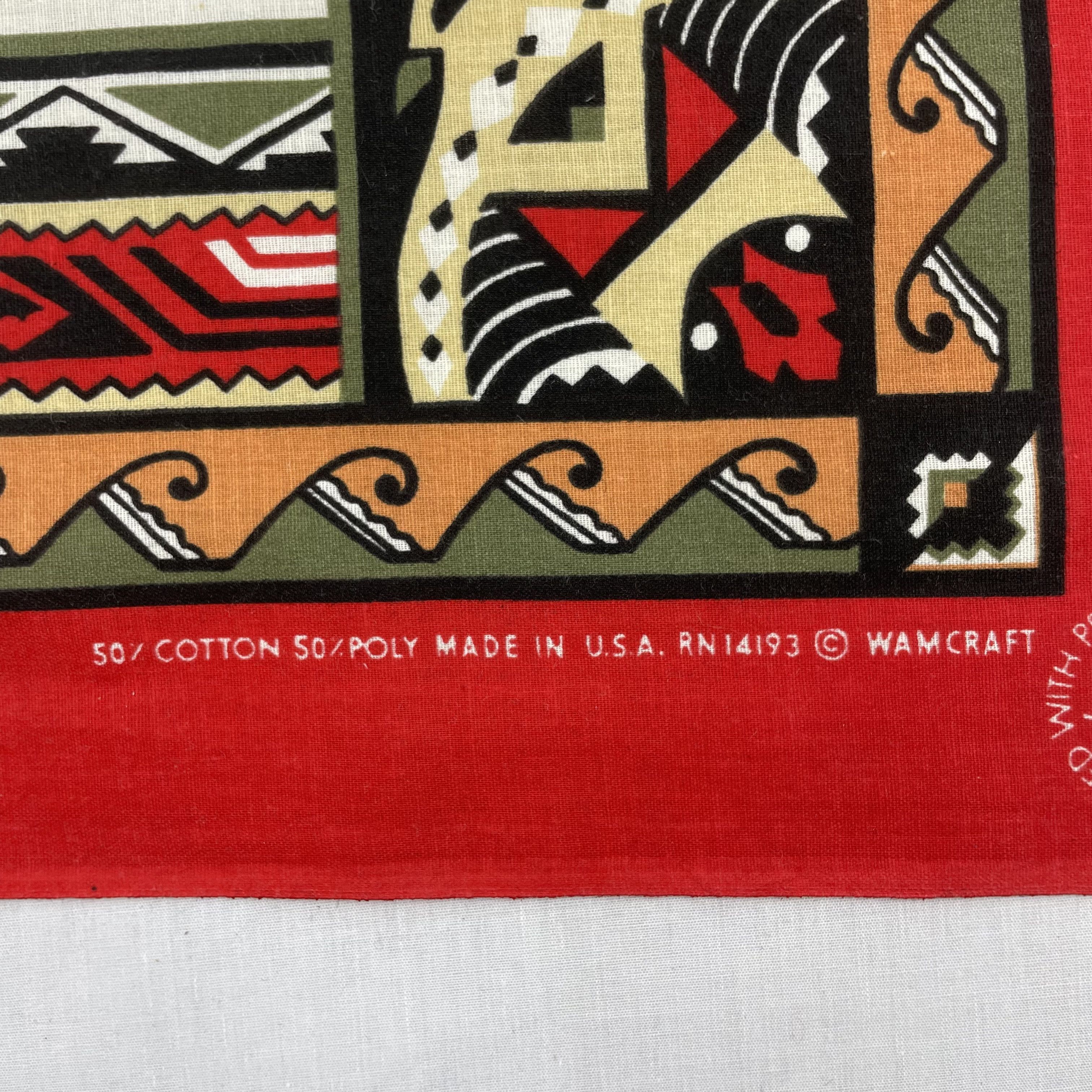 Vintage Vintage 90s Navajo Bandana Handkerrchief H123N Size ONE SIZE - 4 Thumbnail