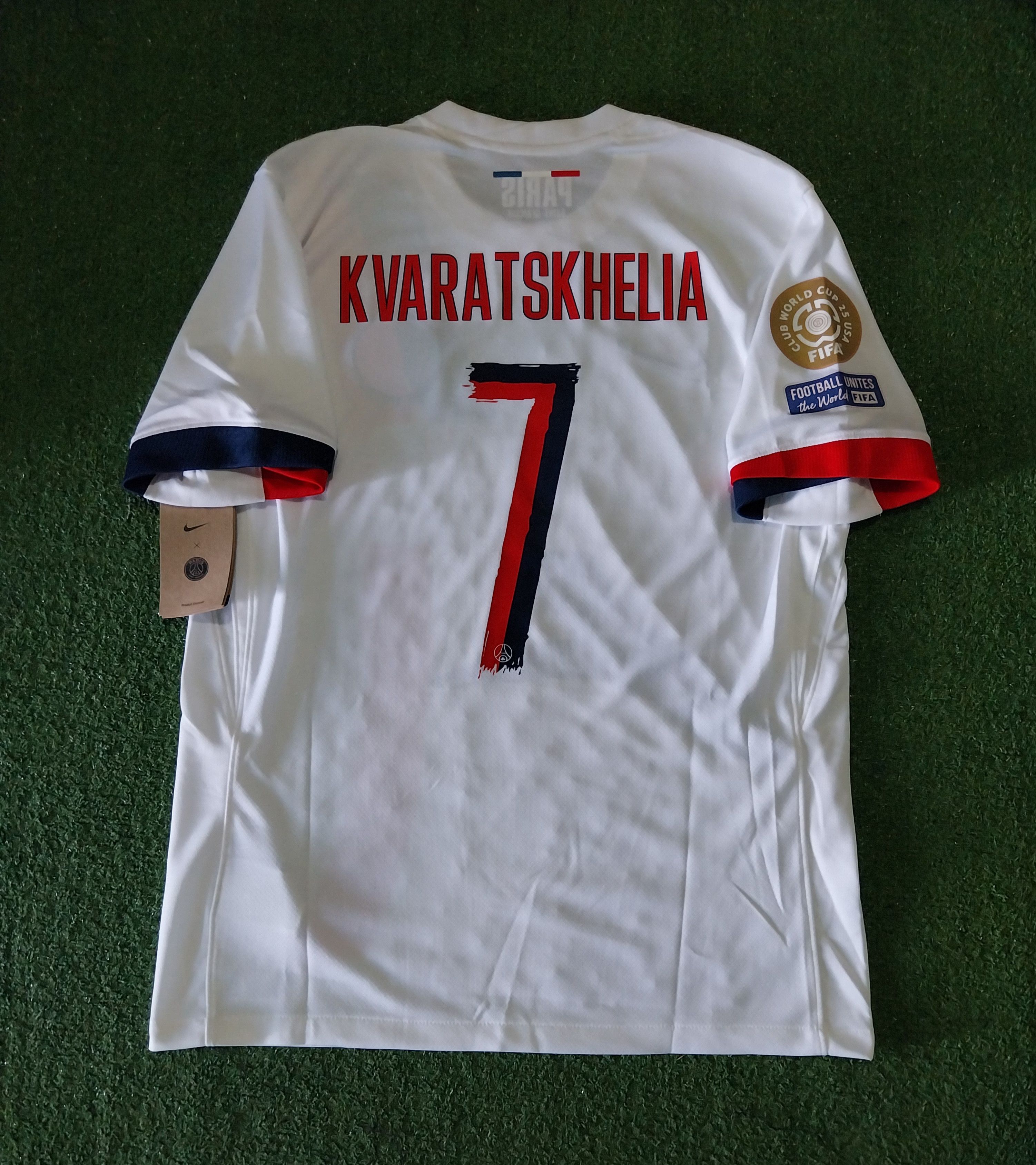 Nike PSG away 2024/2025 kvaratskhelia jersey football Size US M / EU 48-50 / 2 - 2 Thumbnail