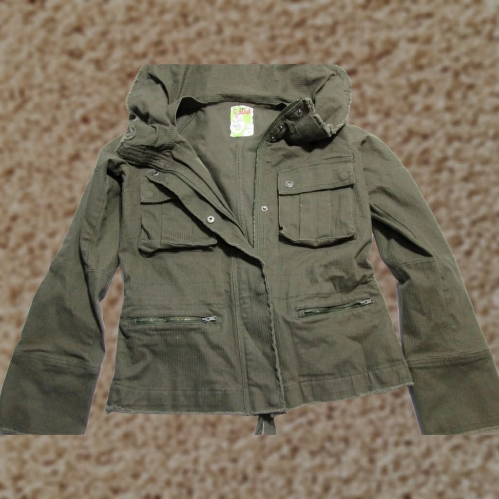 Vintage Salael Womens Basic Jacket Gray Outerwear S Long Sleeve Pockets Solid Button Zip #Women #Jacket Size S / US 4 / IT 40 - 1 Thumbnail
