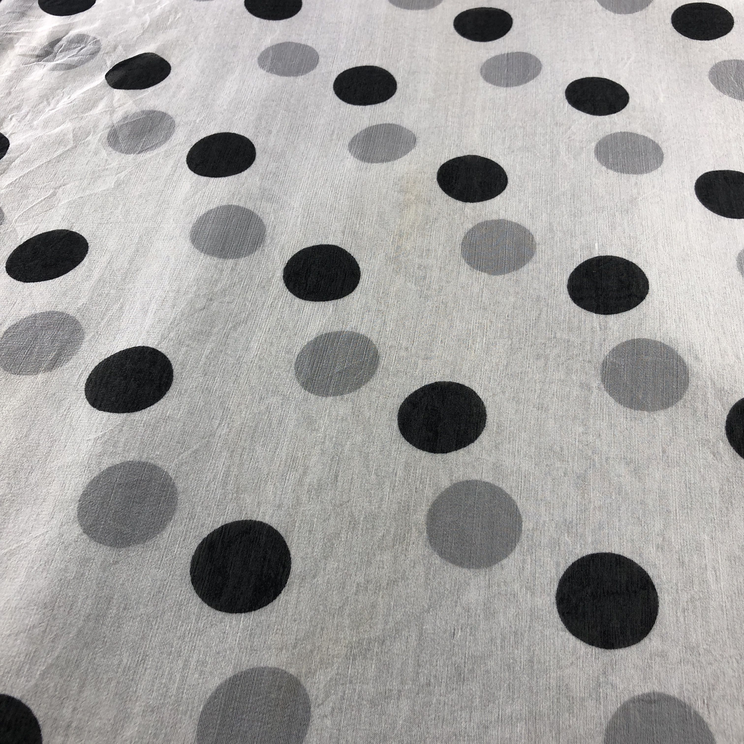 Jaeger Jaeger Polka Dots Silk Stole Silk Scarf M1394 Size ONE SIZE - 7 Thumbnail