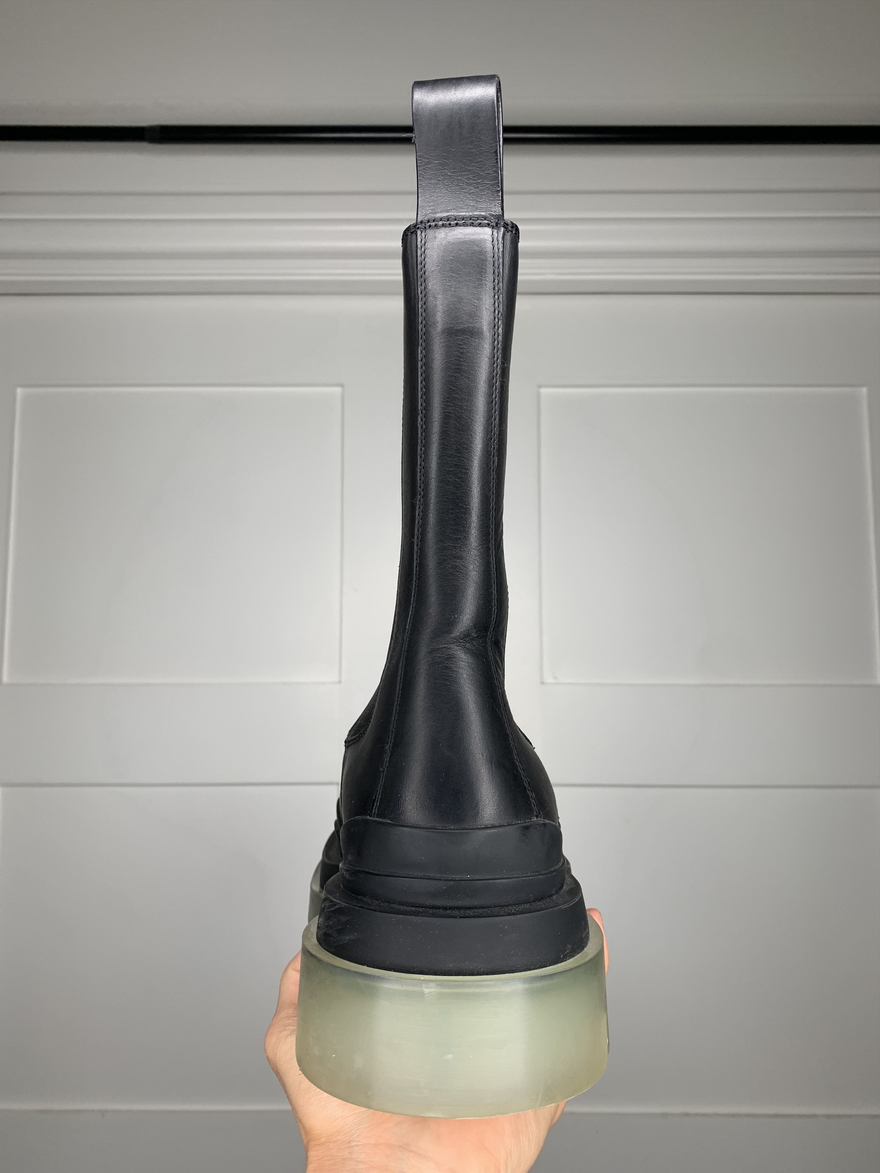 Bottega Veneta Bottega Veneta Tire Lug Leather Black Chelsea Boots Size US 7.5 / EU 40-41 - 7 Thumbnail
