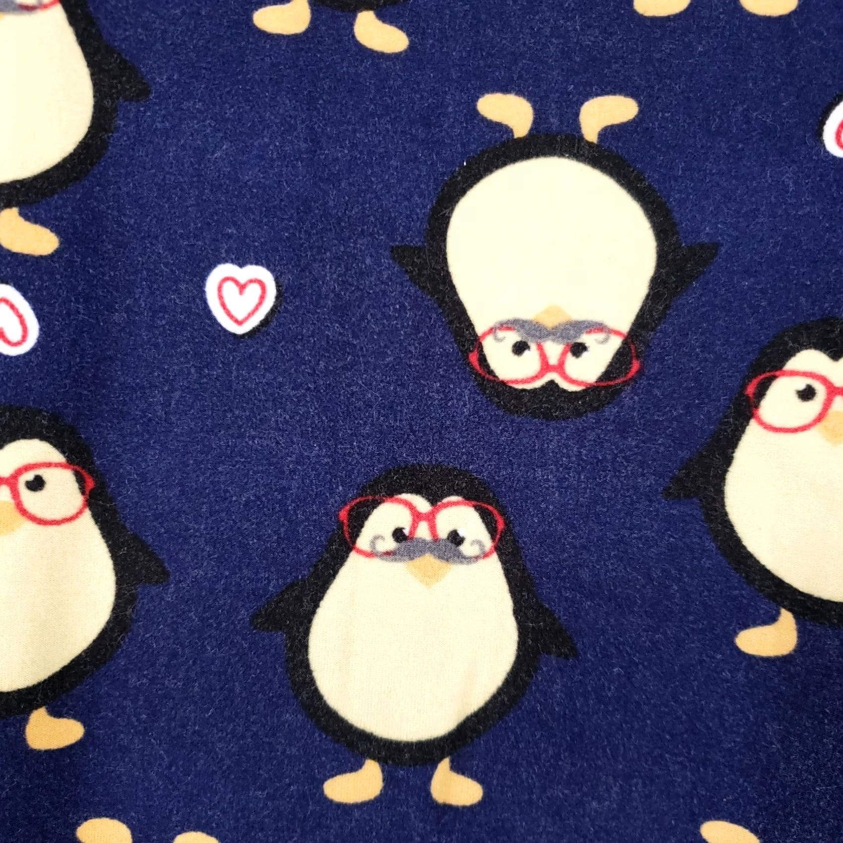 Vintage LuLaRoe Leggings Womens One Size Blue Penguin Heart Animal Print Stretch Casual Size 42" / US 20 - 3 Thumbnail