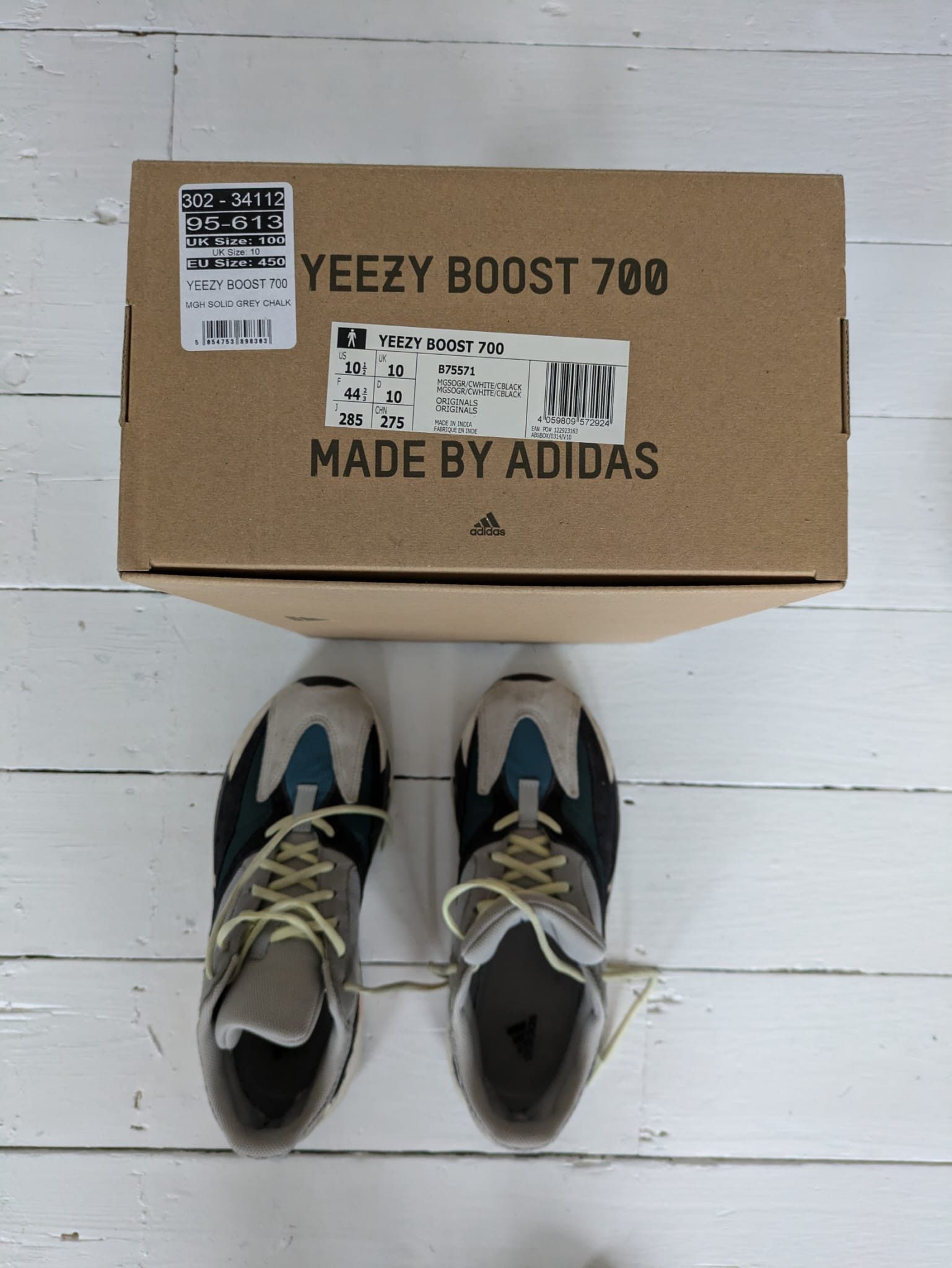 Adidas × Kanye West Yeezy 700 Wave Runner Size US 10.5 / EU 43-44 - 8 Thumbnail