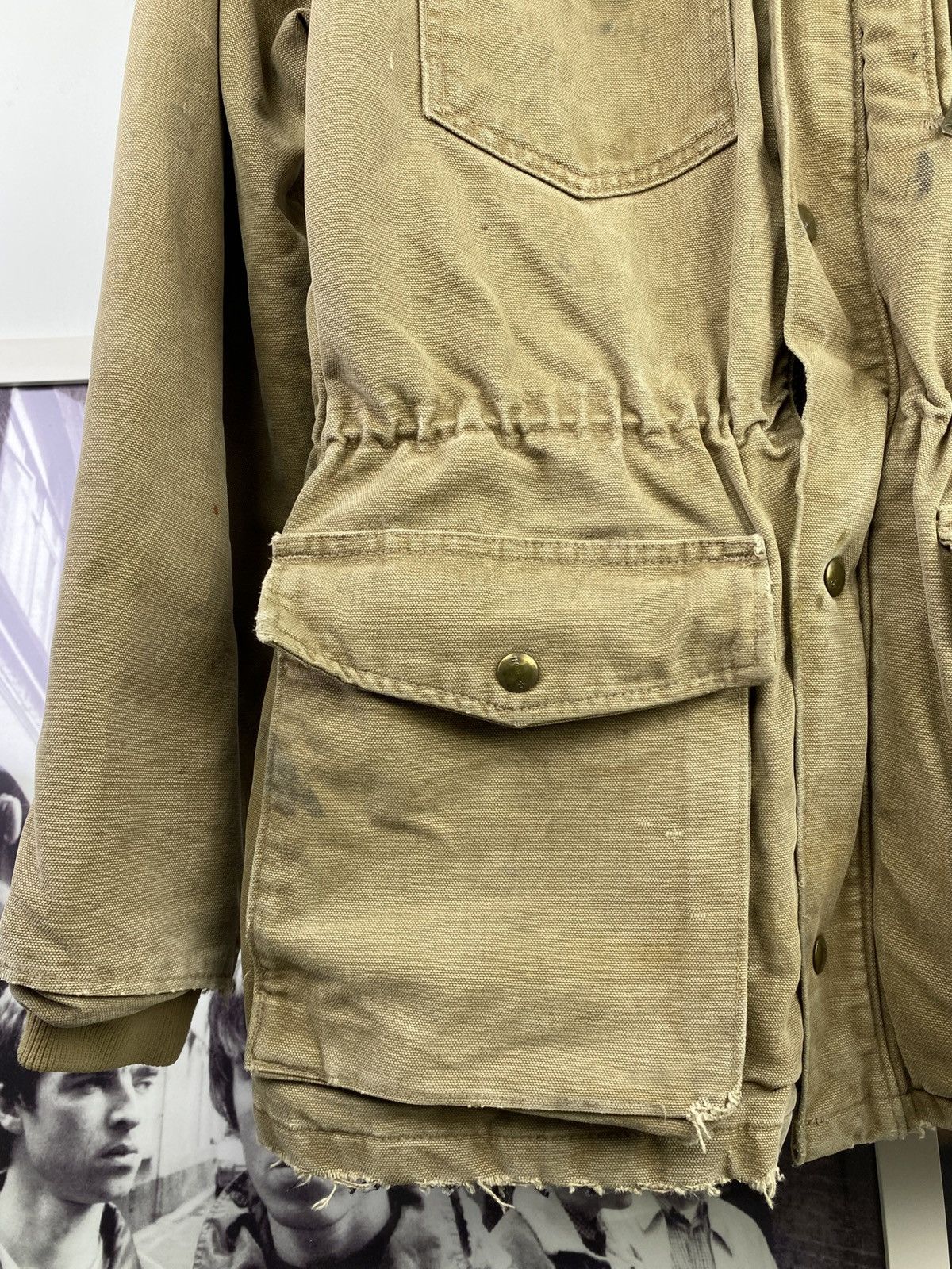 Carhartt 2000’s Carhartt Sandstone Rancher Thrashed Coat Size US M / EU 48-50 / 2 - 6 Thumbnail