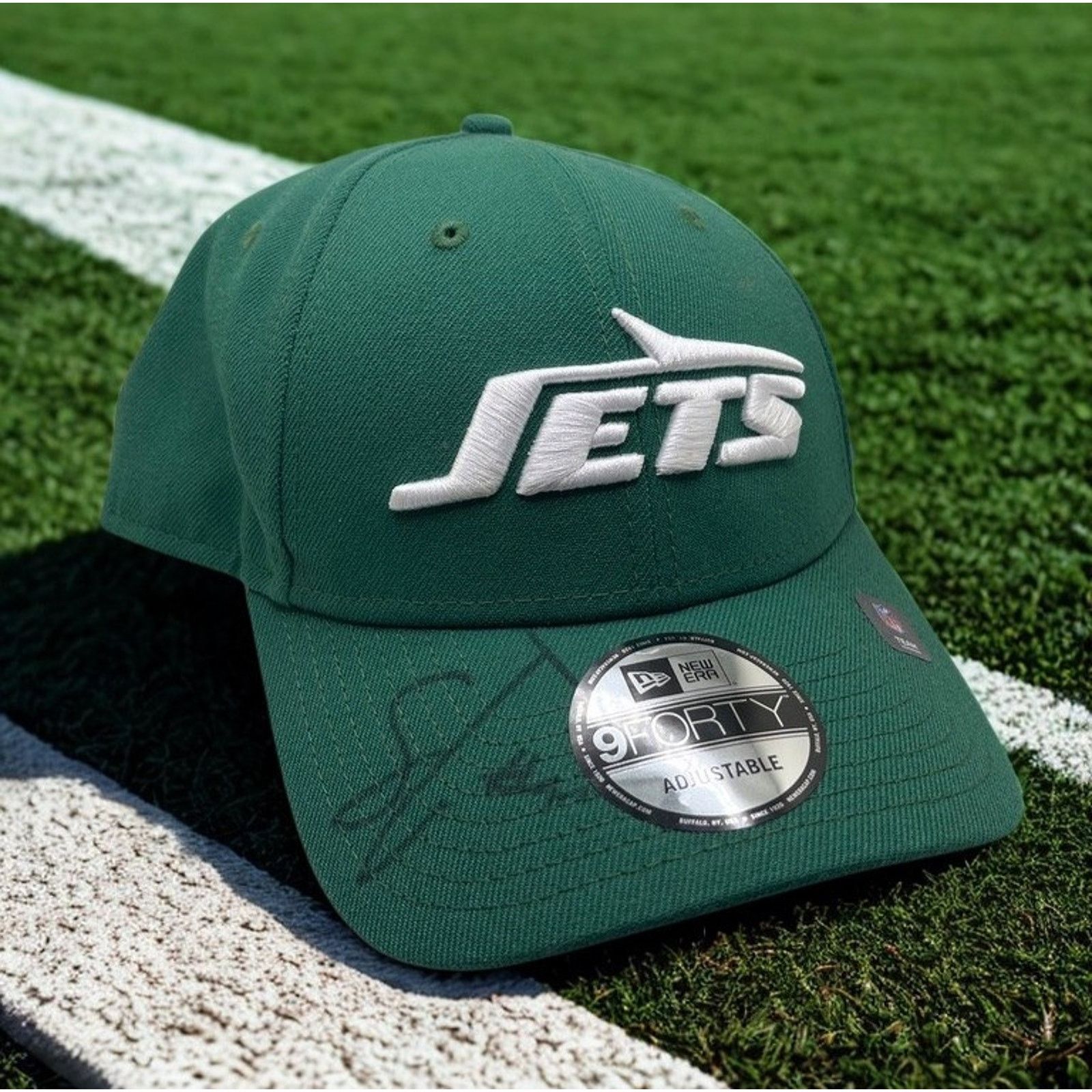 New Era New York Jets Solomon Thomas Signed New Era Strapback Hat Size ONE SIZE - 18 Thumbnail