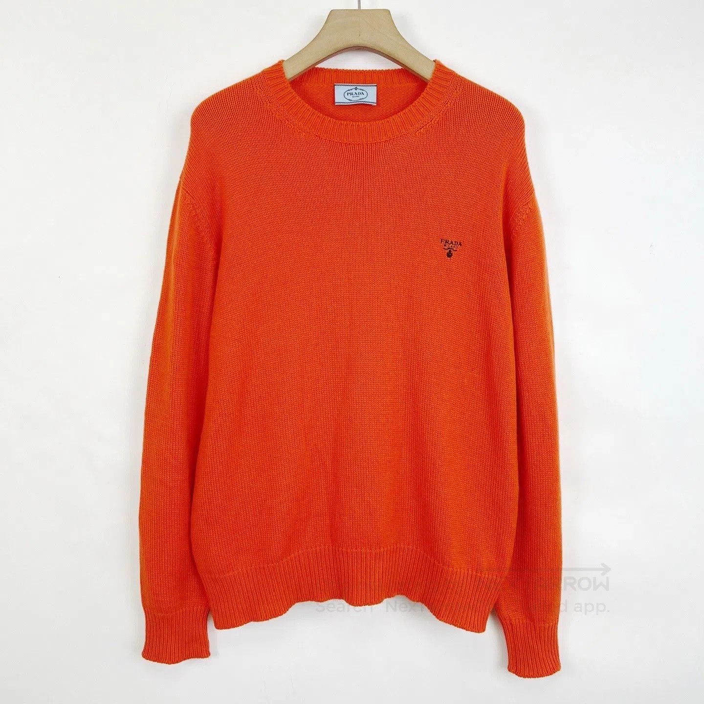 Prada Prada Orange Cashmere Knit Logo Sweater. Size M / US 6-8 / IT 42-44 - 1 Thumbnail