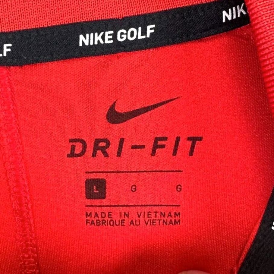 Nike Nike Golf Polo Shirt Mens Large Red Dri-Fit Athletic Breathable Short Sleeve Collared 100% Polyester Golf Rugby Logo Outdoor Preppy Sports Shirt Size US L / EU 52-54 / 3 - 4 Thumbnail