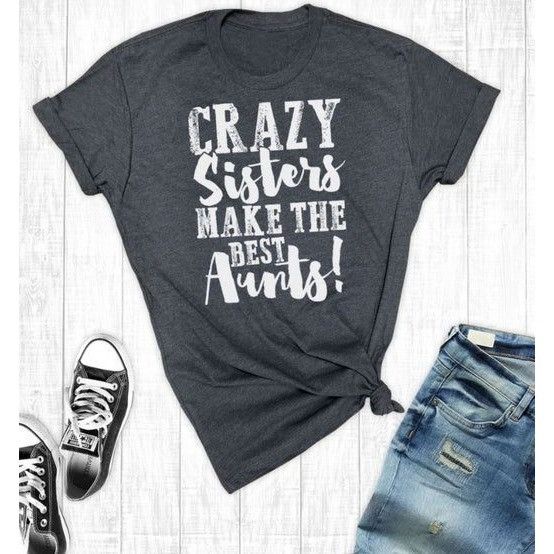 Other Crazy Sisters Make The Best Aunts Charcoal 3XL Size 3XL / US 20-22 - 1 Thumbnail
