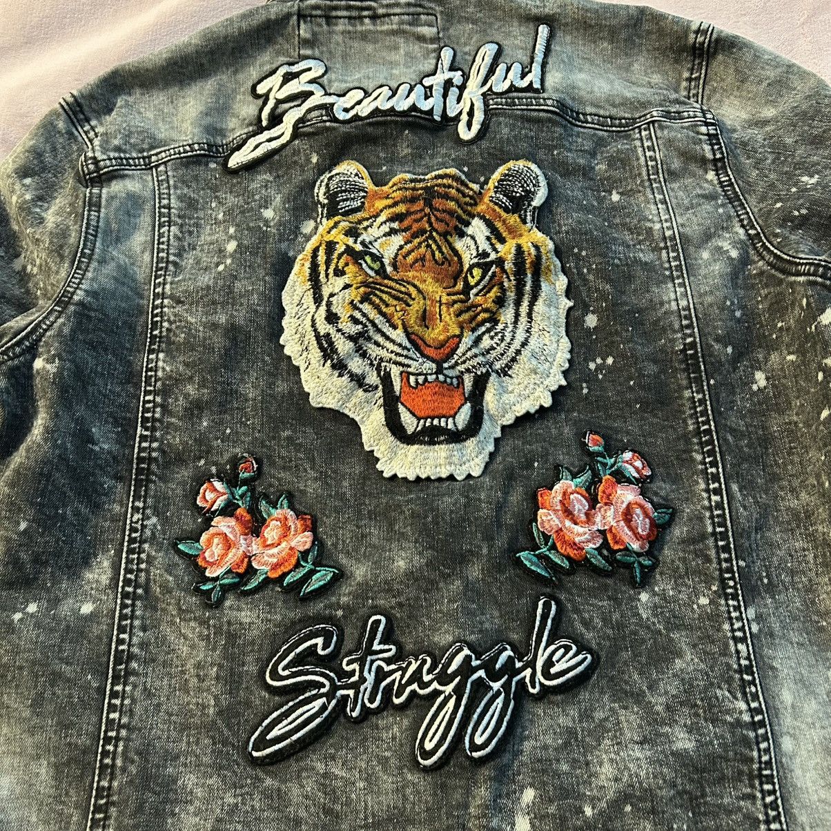 Other RS1NE gray acid washed embroidered denim jacket size M Size US M / EU 48-50 / 2 - 5 Thumbnail