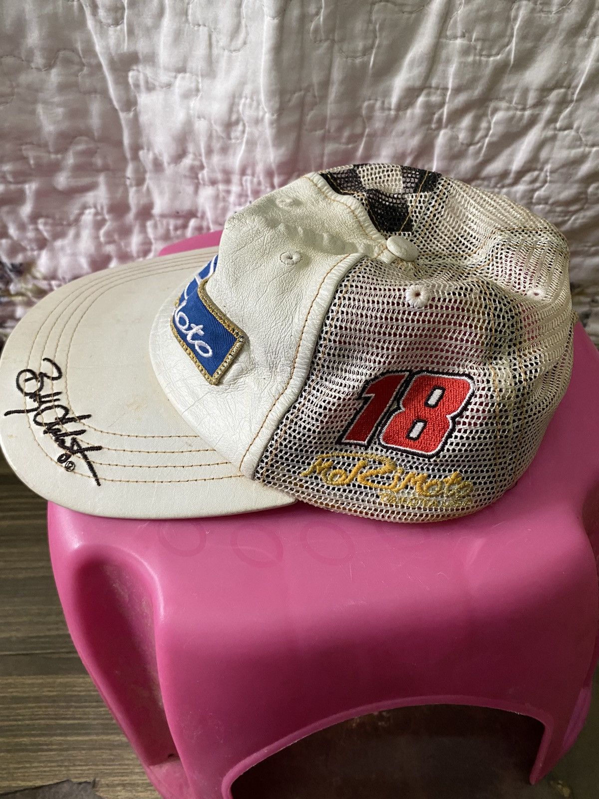 Other MariMoto Racing Leather Mesh Cap Size ONE SIZE - 3 Thumbnail
