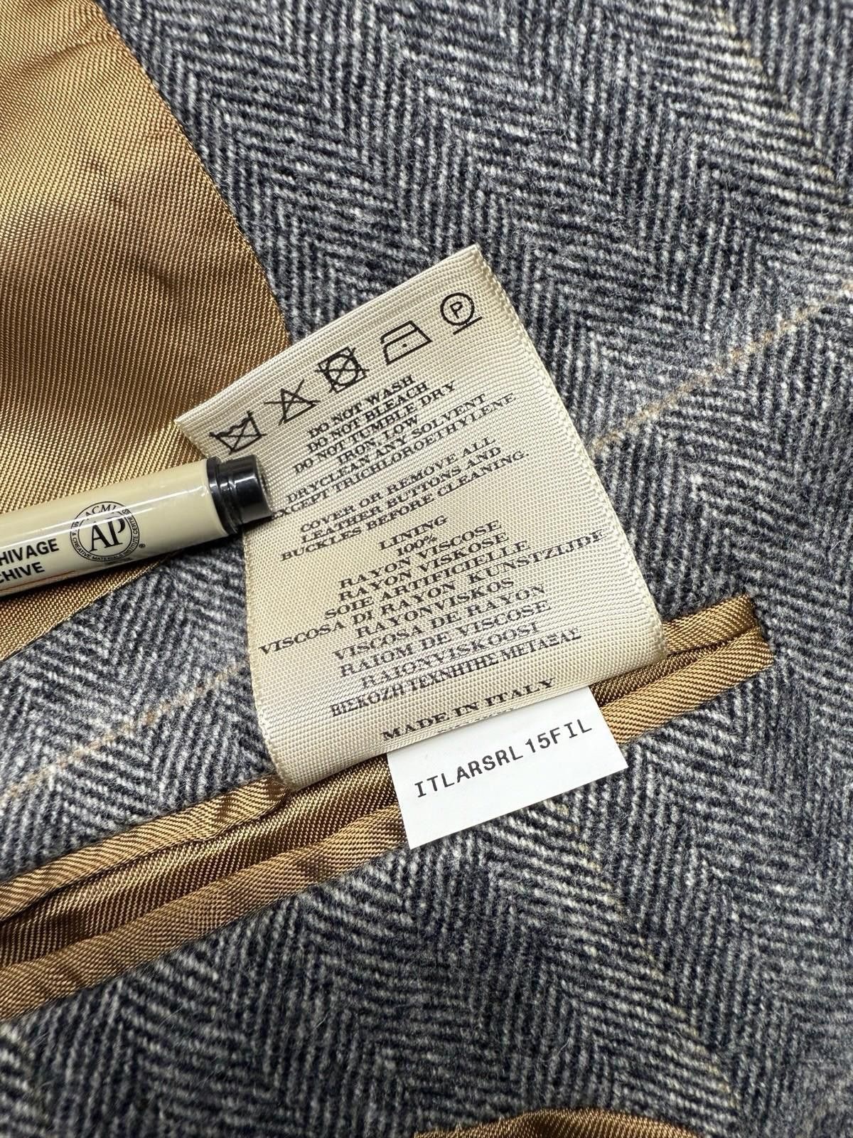 Burberry Burberry London Rare Wool Men’s Blazer In Herringbone 52R Size 52R - 9 Thumbnail