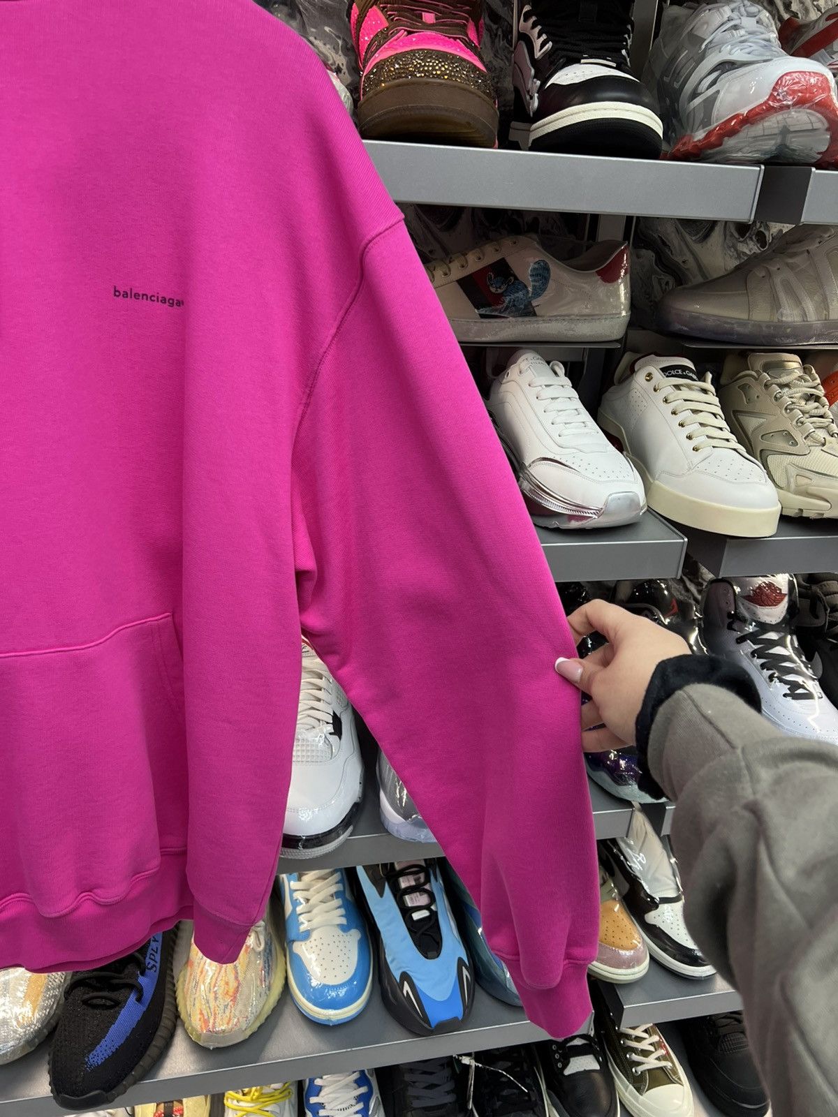 Balenciaga Balenciaga Pink Small Logo Hoodie Size US M / EU 48-50 / 2 - 4 Thumbnail
