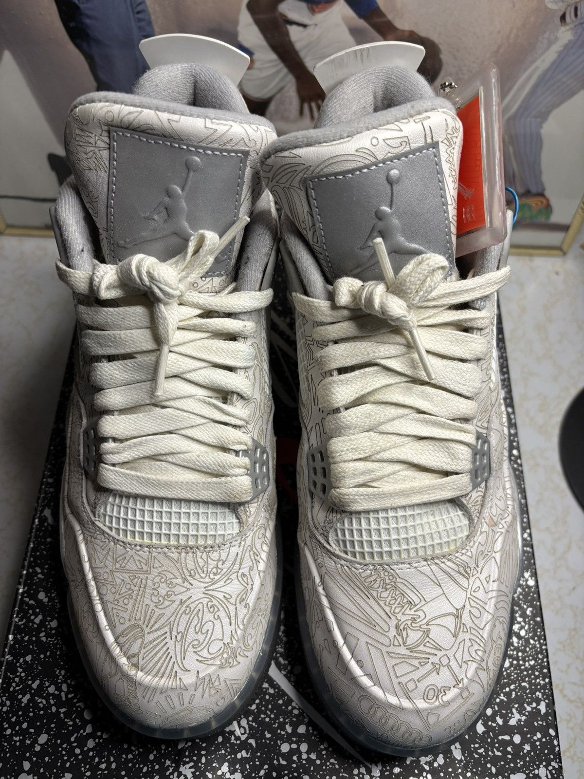 Jordan Brand Air Jordan 4 Retro “laser ” Size US 9.5 / EU 42-43 - 2 Thumbnail