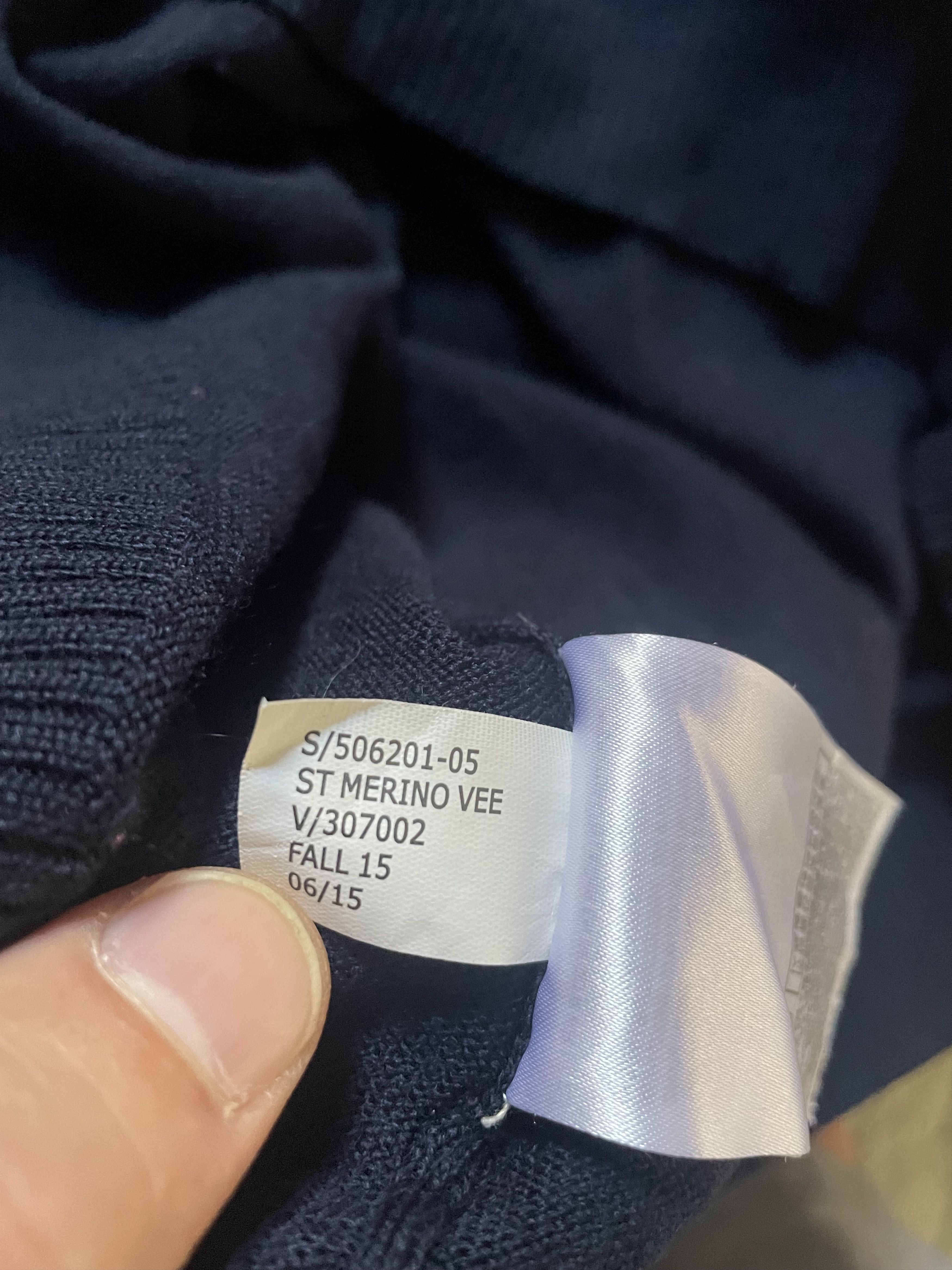 Banana Republic Banana Republic V Neck Sweater Large Blue merino wool Size US L / EU 52-54 / 3 - 7 Thumbnail