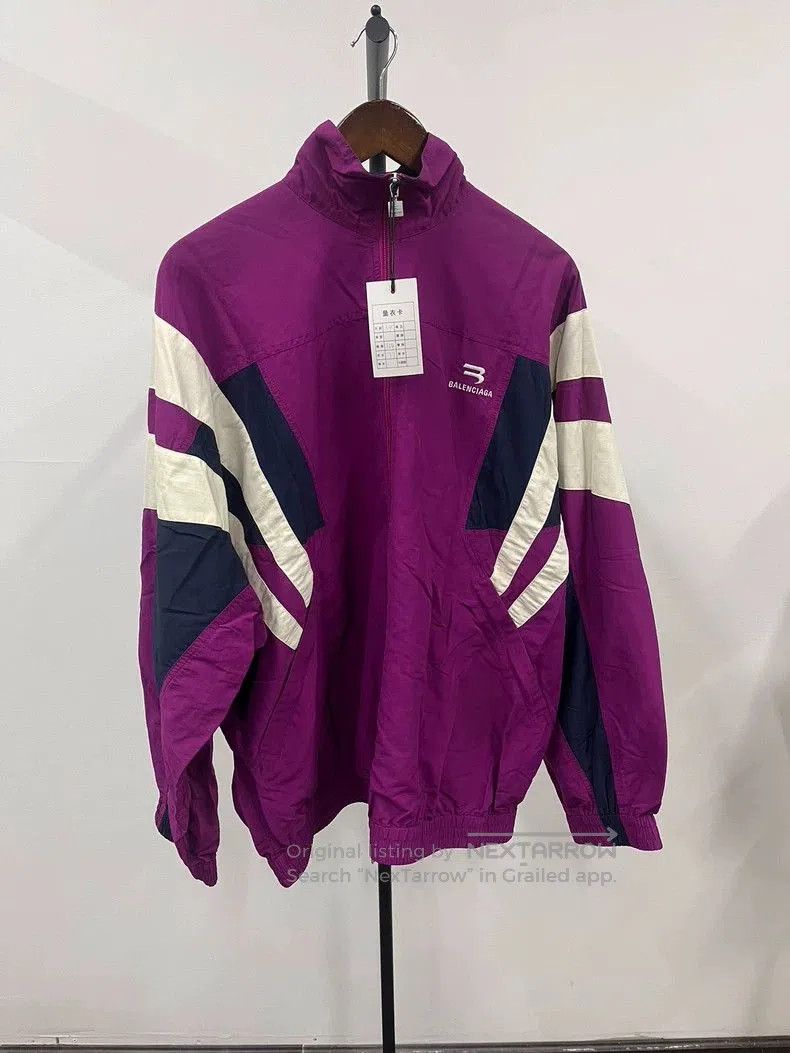 Balenciaga SportyB Embroidered Nylon Jacket.