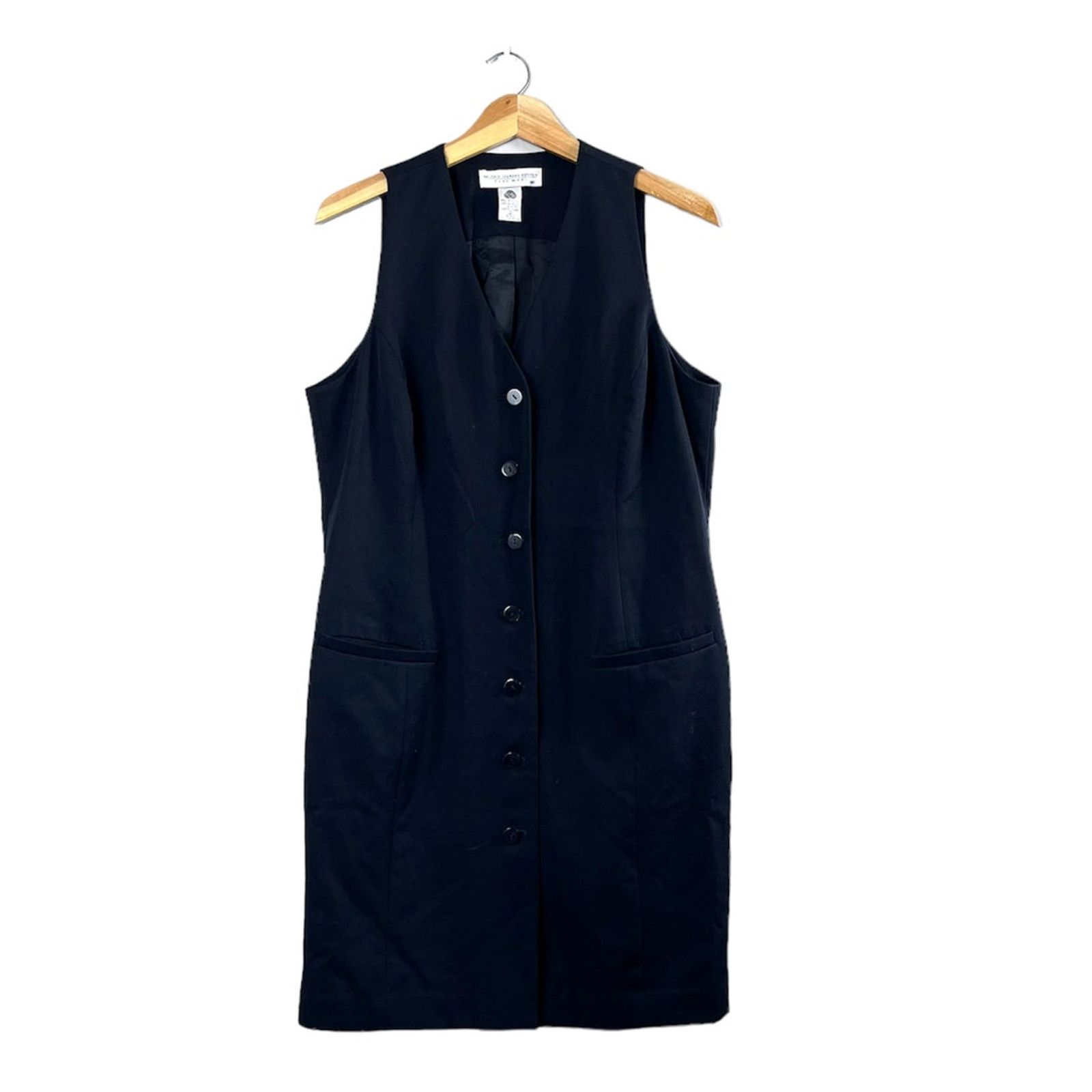 Vintage Vintage Black Wool Valerie Stevens Dress 12 Size XL / US 12-14 / IT 48-50 - 1 Thumbnail