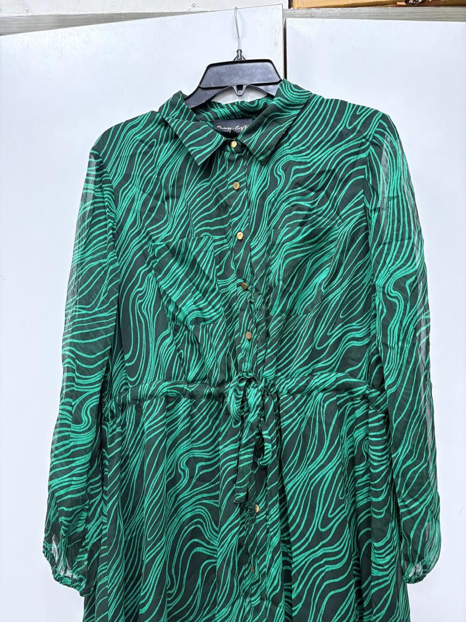 Other Phase Eight Tana Swirl Chiffon Midi Dress Size XXL / US 16-18 / IT 52-54 - 2 Thumbnail
