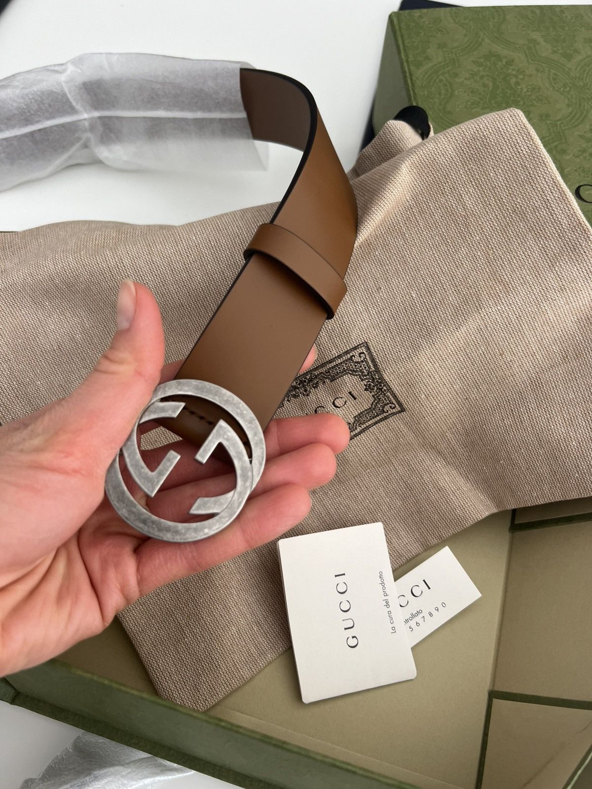 Gucci Gucci Interlocking G Leather Belt Size ONE SIZE - 4 Thumbnail