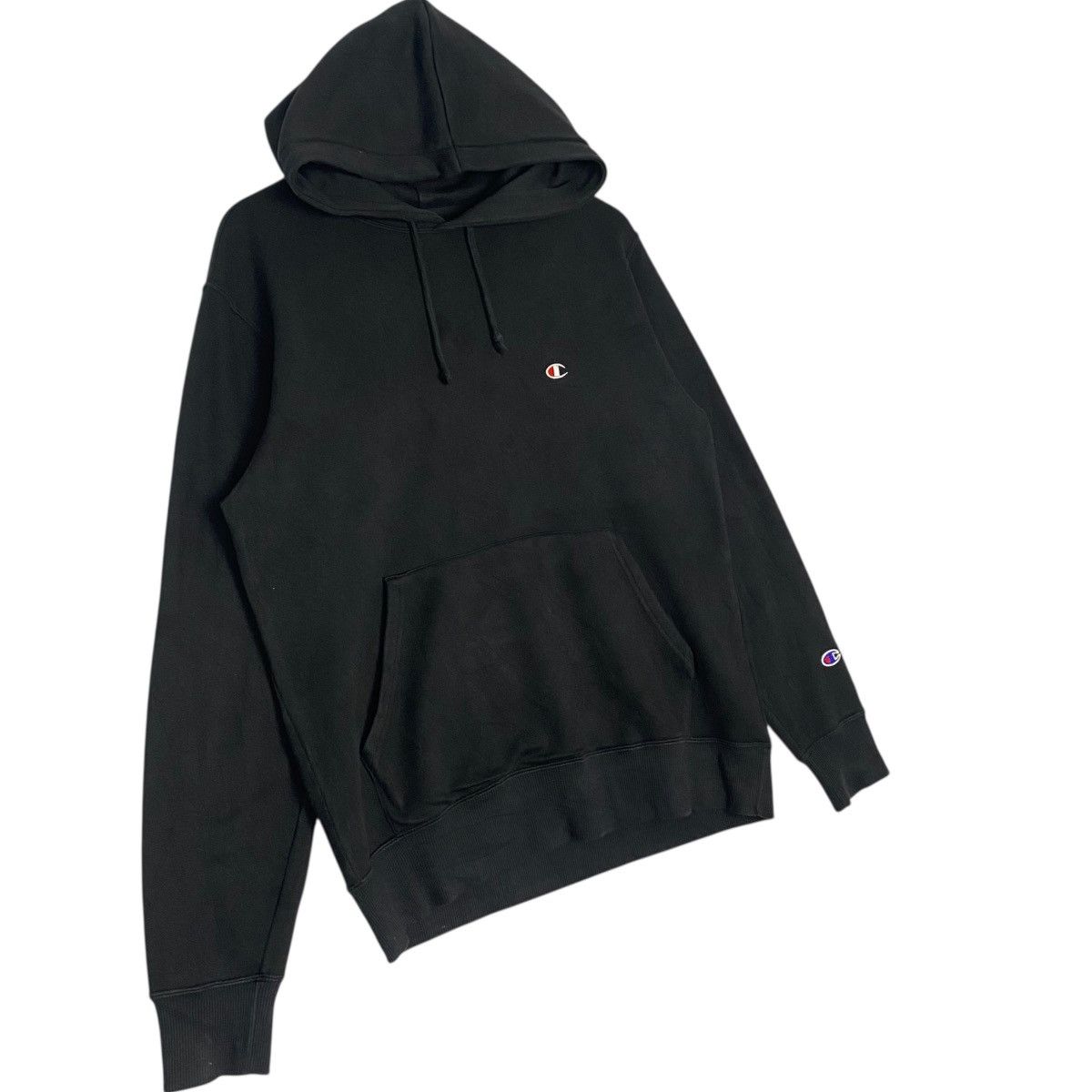 Other Vintage Champion Hoodie Sweatshirt Small Embroidery Black Size US L / EU 52-54 / 3 - 3 Thumbnail