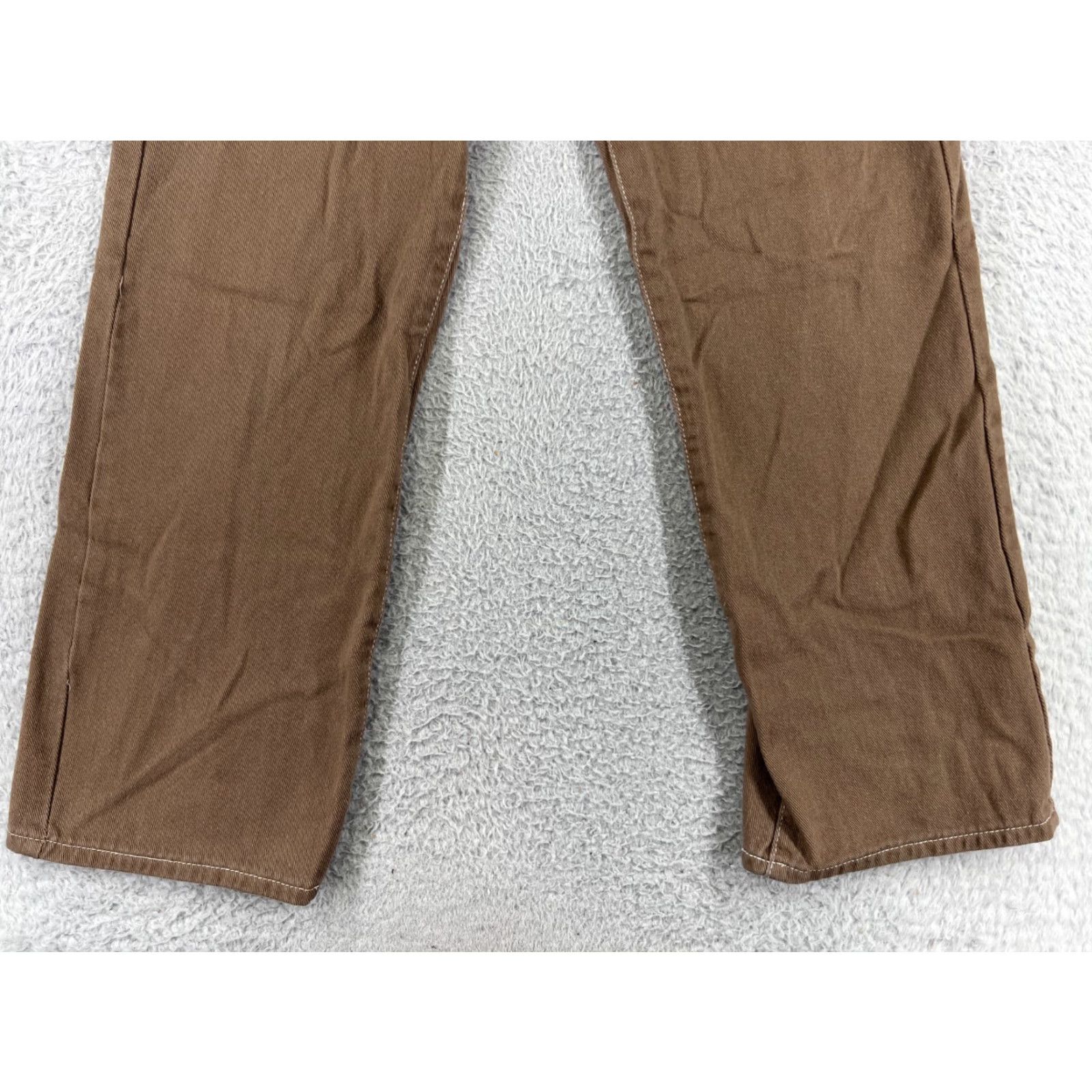 Shein SheIn Denim Jeans Straight Leg Pants Womens Medium Brown 5-Pocket Regular High Rise Cotton Stretch Jeans Size 32" / US 10 / IT 46 - 6 Thumbnail