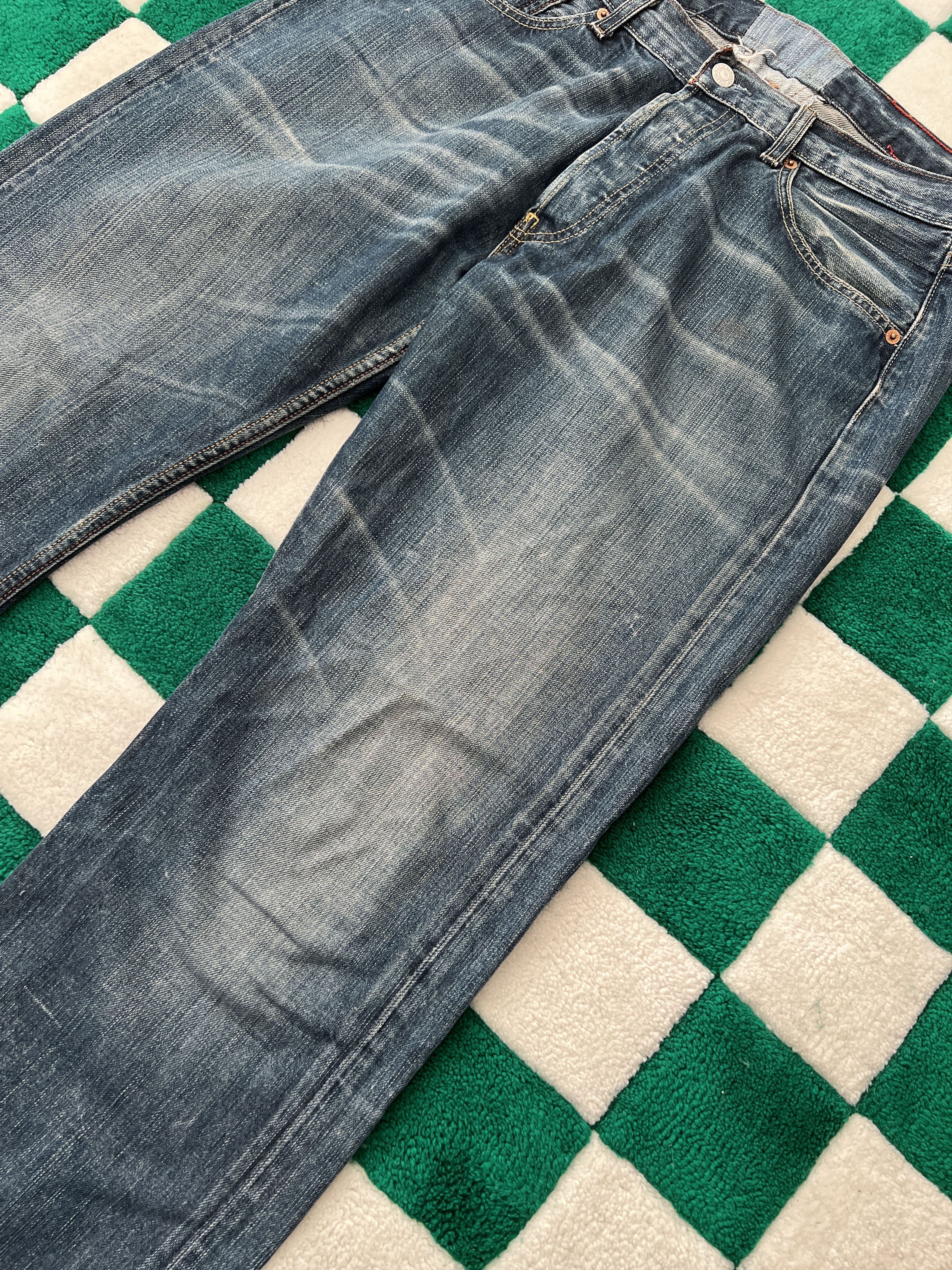 Levi's Levis 501 Vintage Custom Faded Denim Jeans size W33 L30 Size US 33 - 13 Thumbnail