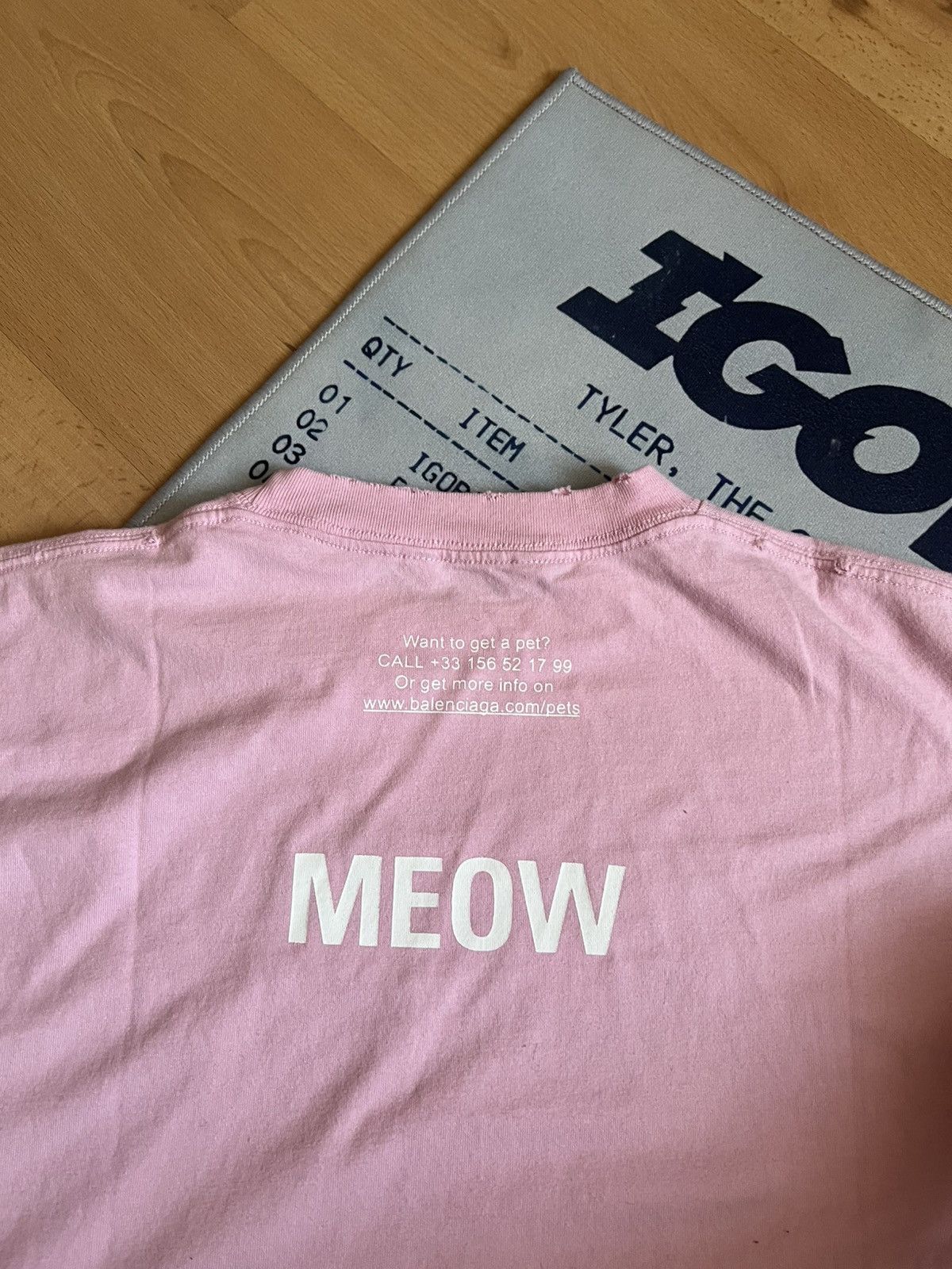 Balenciaga Balenciaga I Love Cats Oversized T-Shirt Pink Size US XS / EU 42 / 0 - 7 Thumbnail
