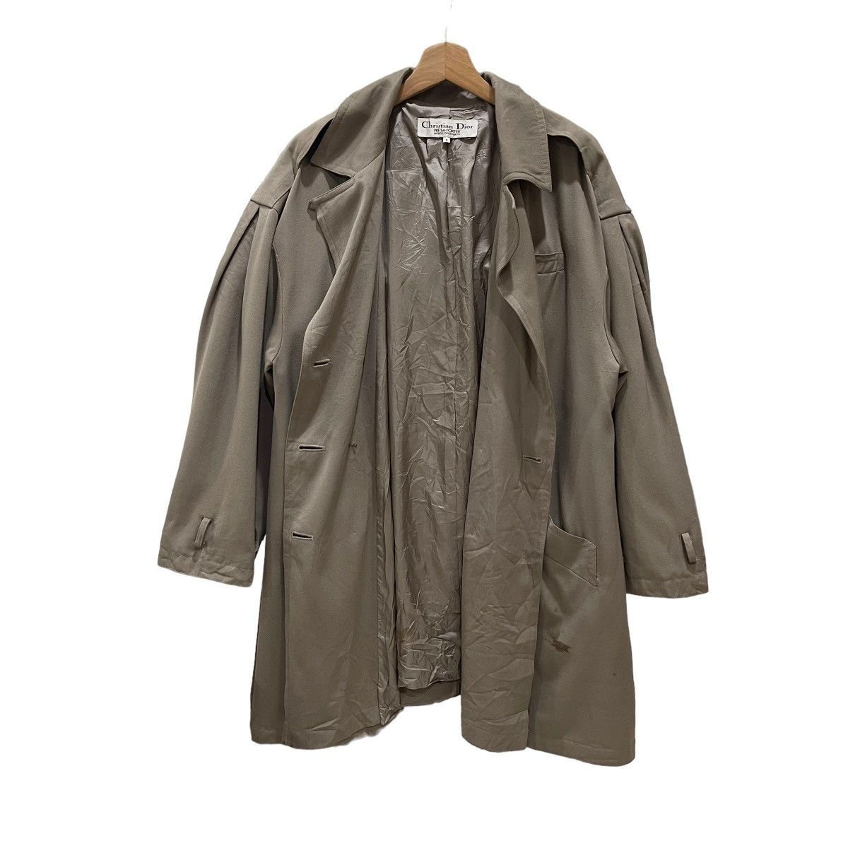Vintage 80s Christian Dior PRÊT-A-PORTER Trench Coat Jacket