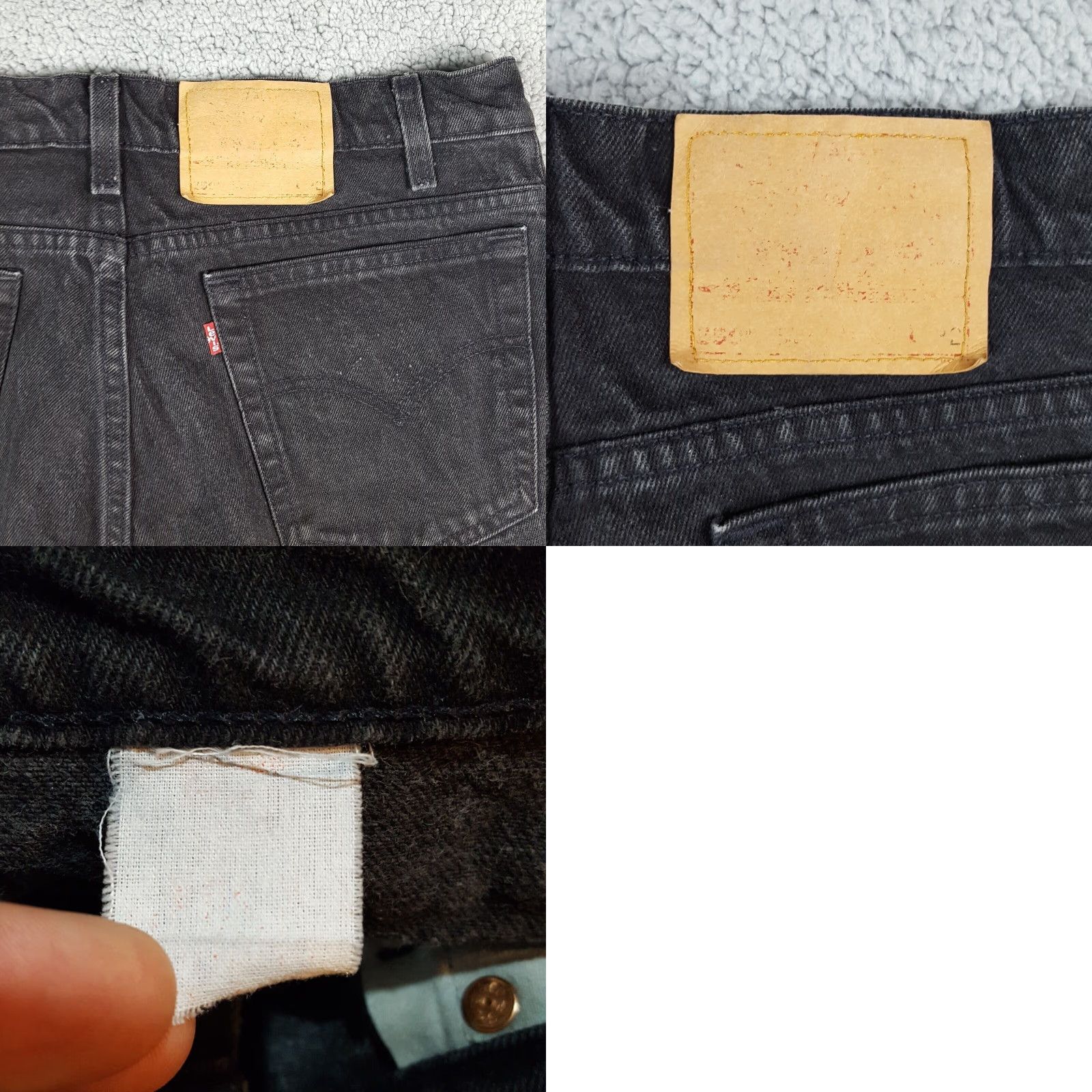 Levi's VINTAGE Levi's 550 Relaxed Tapered Black Denim Jeans Men's Size 34x32 Y2K 90s Size US 34 / EU 50 - 8 Thumbnail