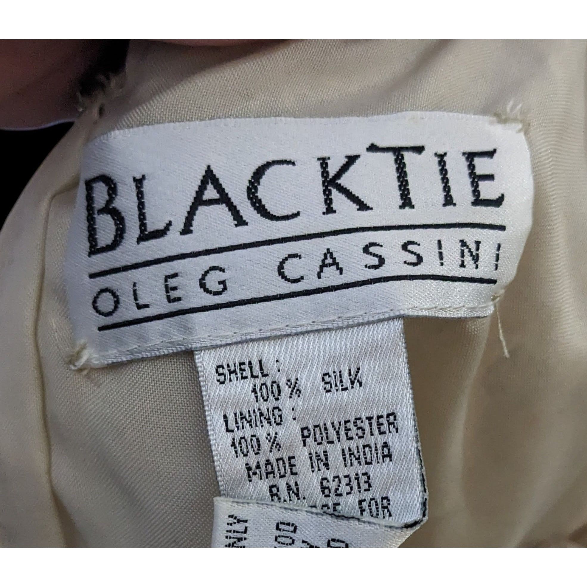 Oleg Cassini Vintage BlackTie By Oleg Cassini Silk Beaded Top Size Large Size L / US 10 / IT 46 - 6 Thumbnail