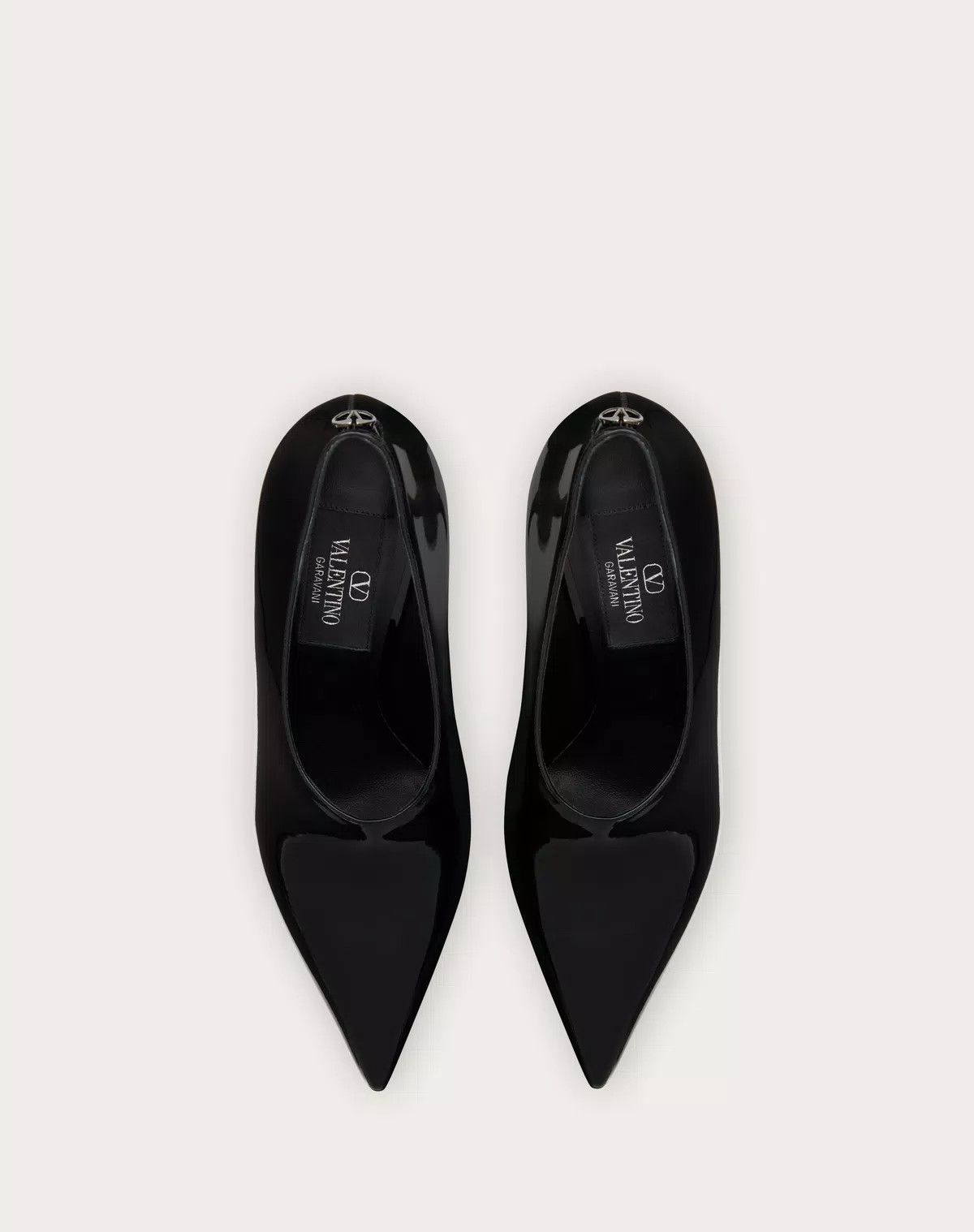 Valentino o1s1wg110426 Le Salon 105mm Patent Lather Pumps in Black Size US 11 / IT 41 - 4 Thumbnail