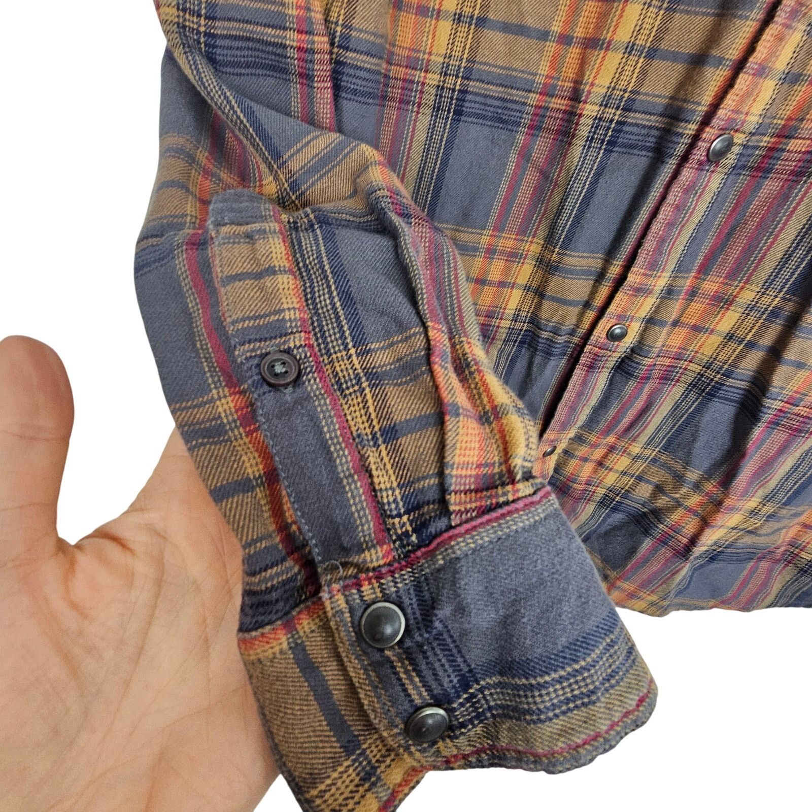Lucky Brand Lucky Brand Mens Plaid Western Shirt L Cowboy Country Rodeo Size US L / EU 52-54 / 3 - 4 Thumbnail