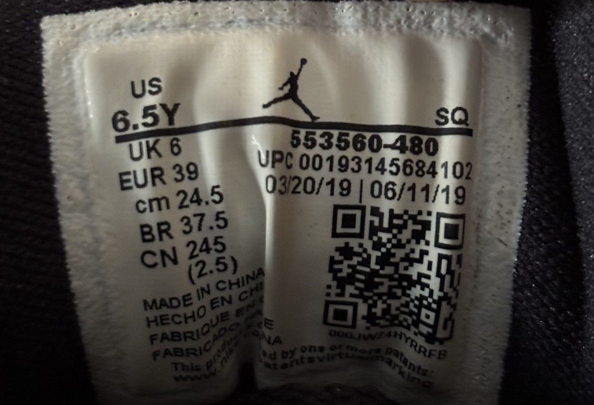 Jordan Brand Air Jordan 1 Low GS 'Rush Blue' Size US 6.5 / EU 39-40 - 7 Thumbnail