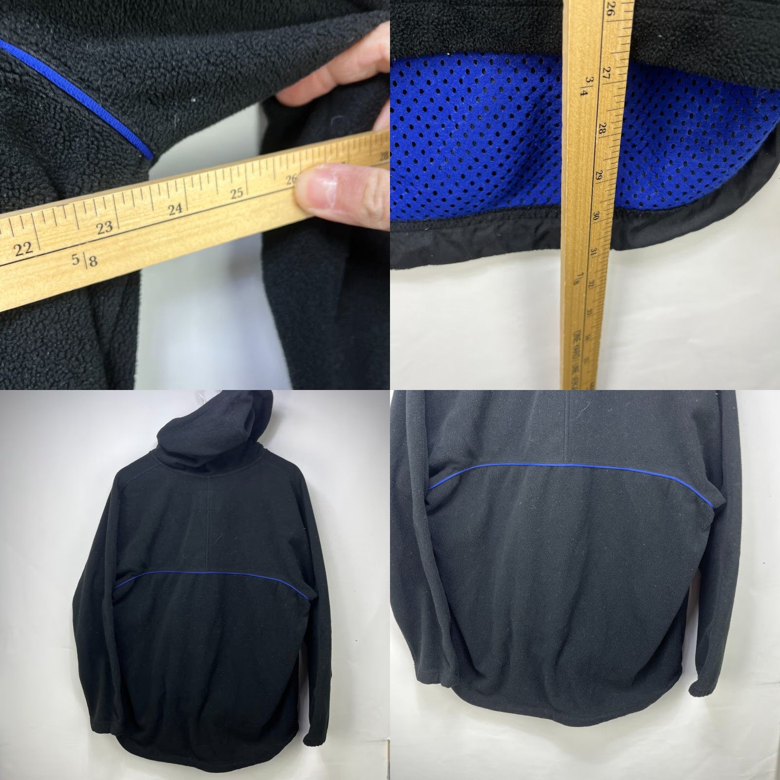 Gap VINTAGE Gap Tactical Hoodie Anorak Sweater Fleece Medium Quarter Zip Mens 90s Black Size US M / EU 48-50 / 2 - 8 Thumbnail