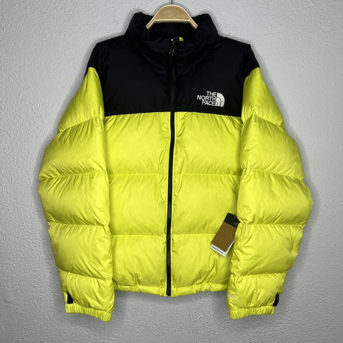 The North Face Nuptse 700 Down Jacket Puffer Lime Yellow