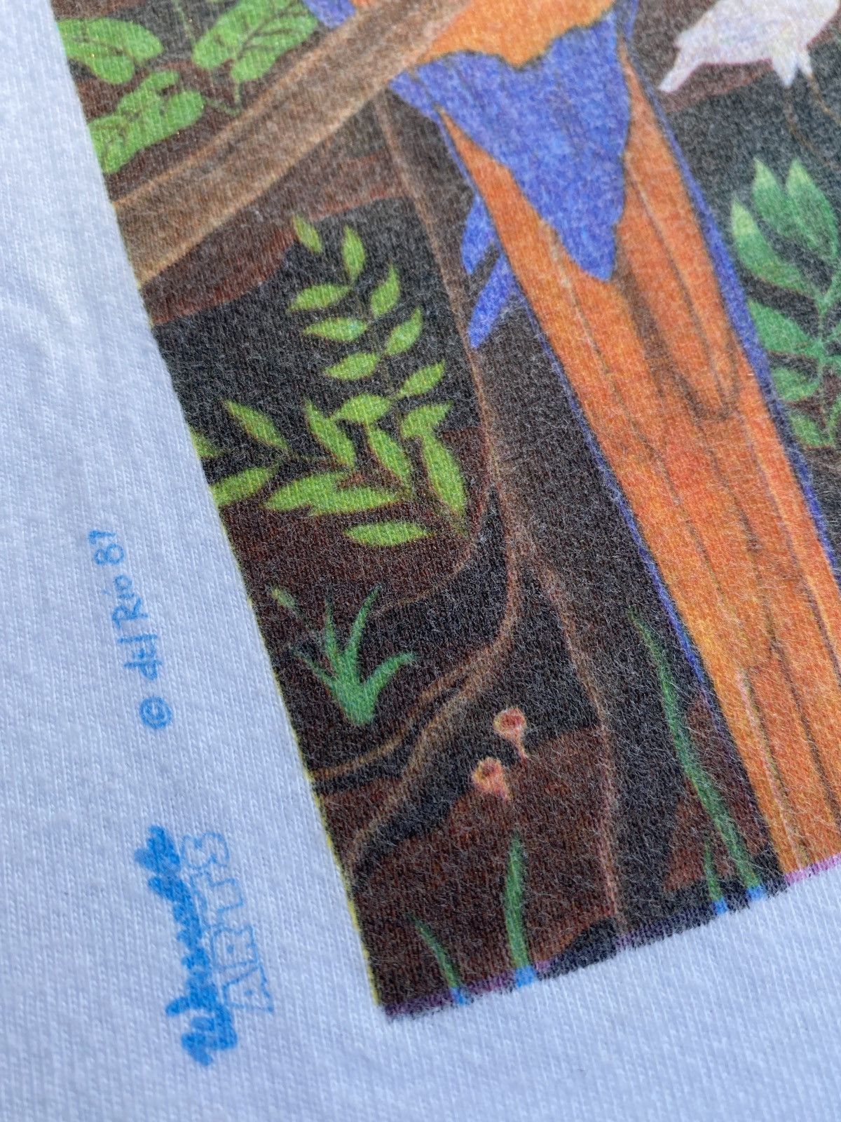 Vintage Save the Rainforest nature art shirt sz L Size US L / EU 52-54 / 3 - 2 Thumbnail