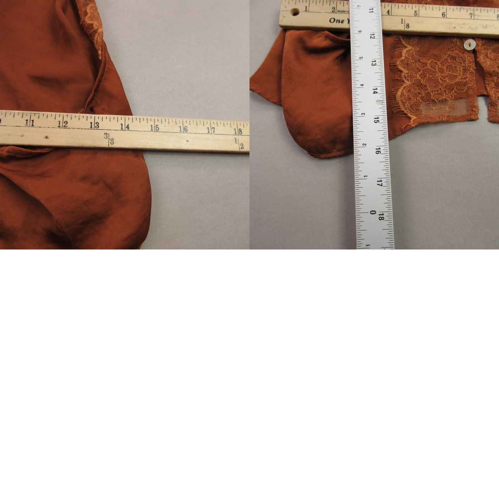 Free People Free People Shirt S Brown Sleeveless V Neck Casual Lightweight Womens Size S / US 4 / IT 40 - 8 Thumbnail