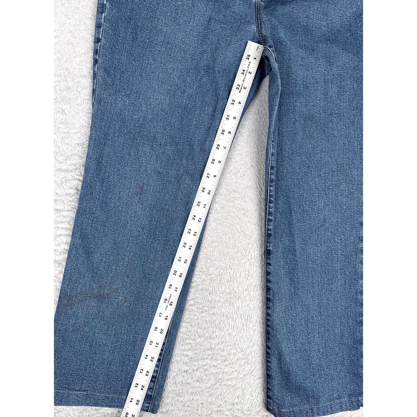 Ralph Lauren Lauren Ralph Lauren Jeans Womens 12P Blue Straight High Rise Stretch 32x26 Denim Size 34" / US 12 / IT 48 - 7 Thumbnail