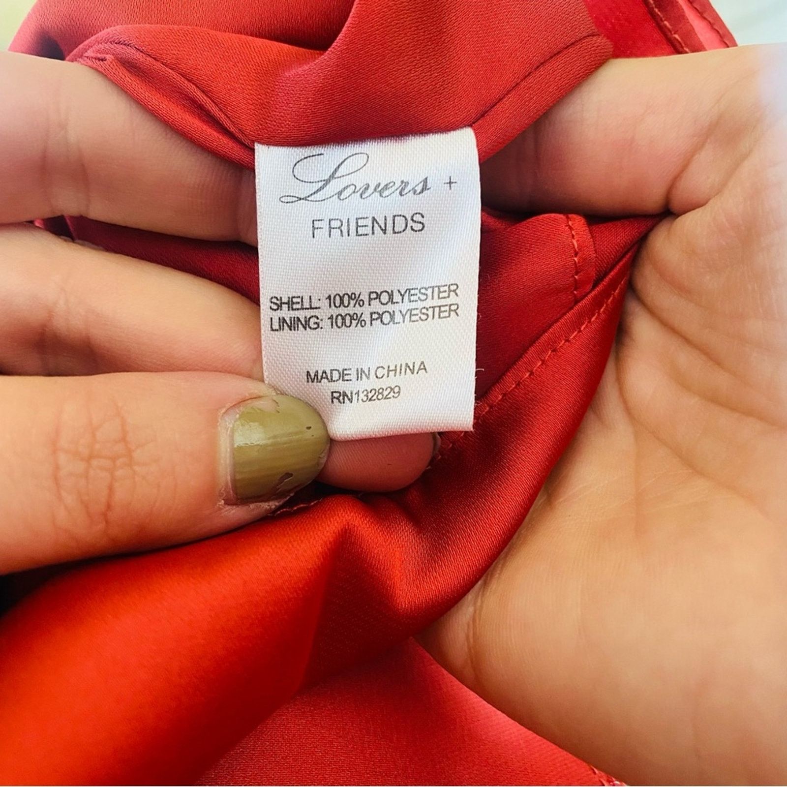 Nordstrom LOVERS + FRIENDS REVOLVE Rust Red Silky Ruffle Mini Dress S Size S / US 4 / IT 40 - 6 Thumbnail
