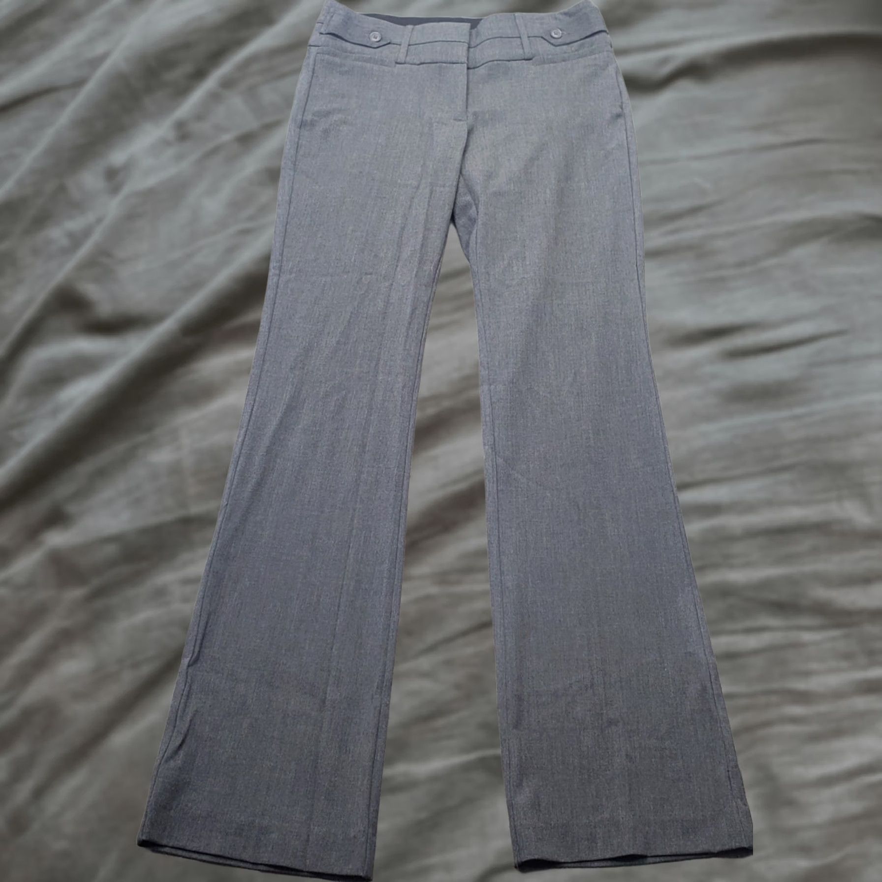Vintage Candies Pants Womens 5 Gray Bootcut Mid Rise Flat Front Stretch Formal Size 27" / US 4 / IT 40 - 1 Thumbnail