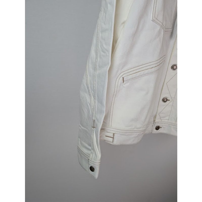 Tom Ford o1rshd1 Iconic Denim Jacket in Off-White Size US XL / EU 56 / 4 - 6 Thumbnail