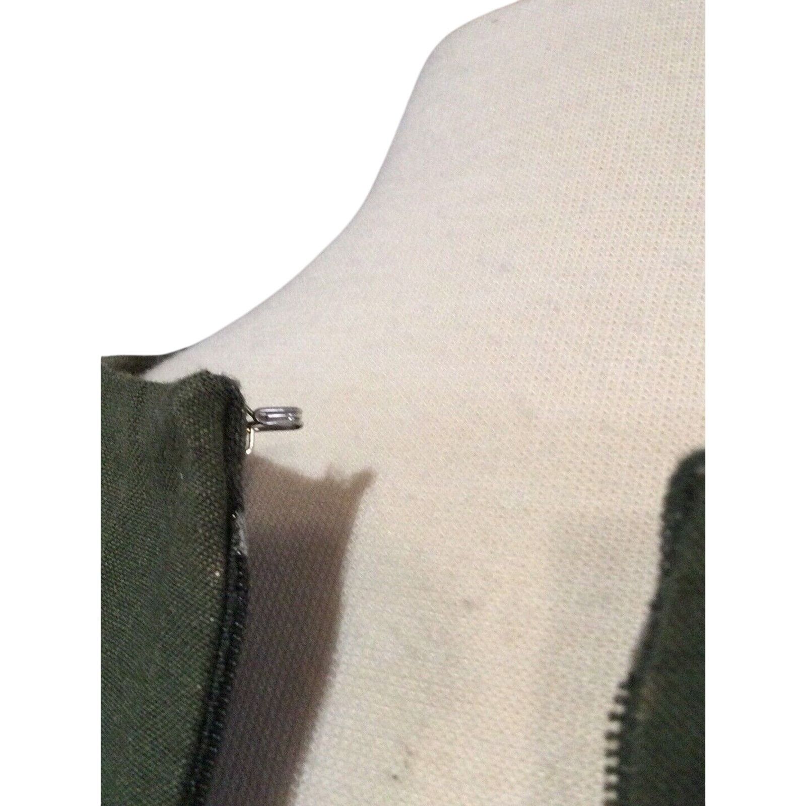 Other Jennifer Eden Sheath Dress Sleeveless Olive Green Size 8 Size M / US 6-8 / IT 42-44 - 10 Thumbnail