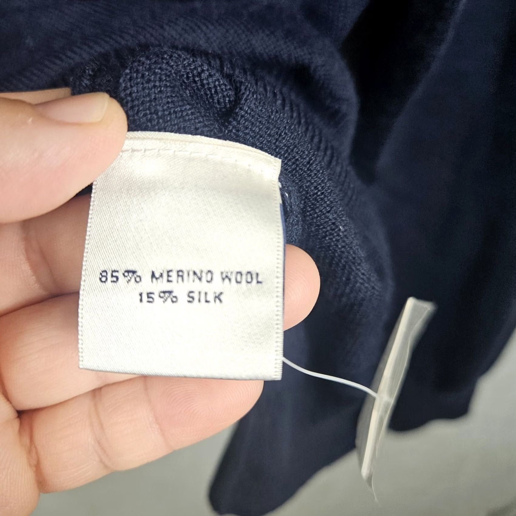 Peter Millar Peter Millar Merino wool Silk Men Navy Blue 1/4 Zipper Sweater Size L Size US L / EU 52-54 / 3 - 4 Thumbnail