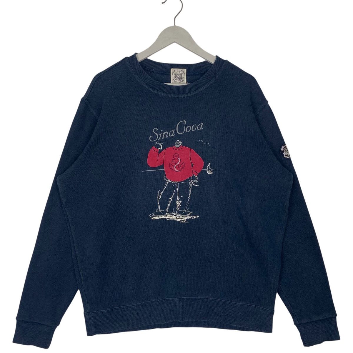 Other Vintage Lupo Di Mare Sina Covs Sweatshirt Crewneck Big Logo Size US L / EU 52-54 / 3 - 1 Thumbnail