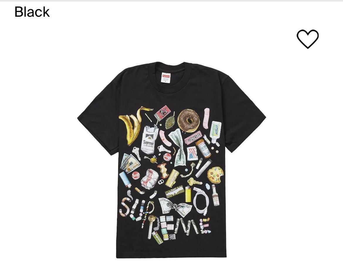 Image of Supreme Trash Tee in Black, Men's (Size XL)