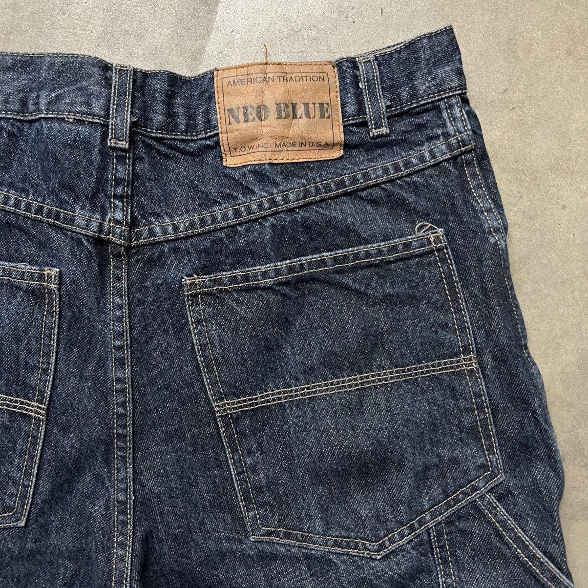 Anchor Blue × Southpole × Vintage Vintage Y2K Neo Blue 🇺🇸 BAGGY Denim Jean Shorts Size US 34 / EU 50 - 2 Thumbnail