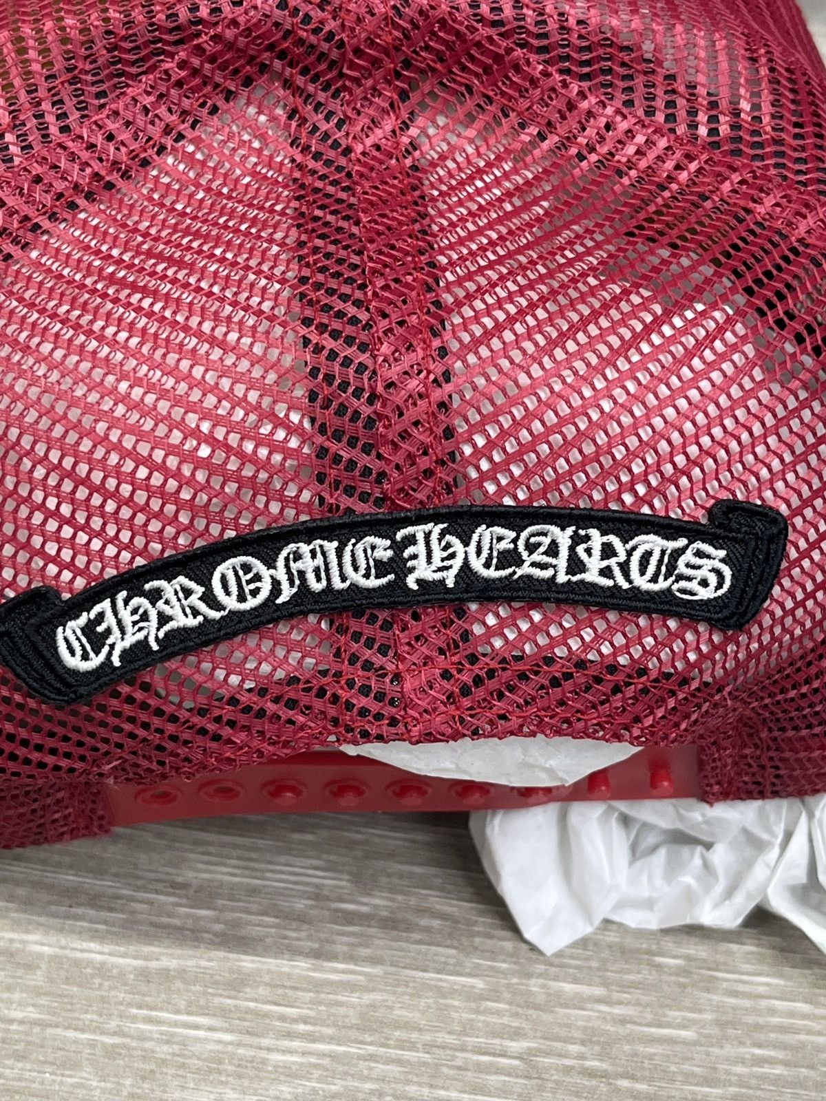 Chrome Hearts Chrome Hearts King Taco Cross Trucker Hat Red&White Size ONE SIZE - 5 Thumbnail