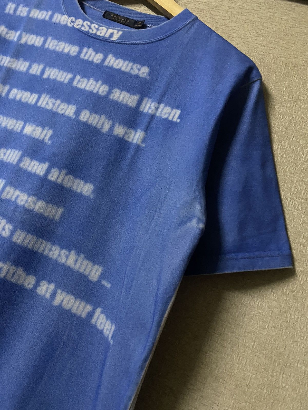 20471120 Japan Men’s Bigi Blur Ecstasy Poetry Wool Tshirt Size US M / EU 48-50 / 2 - 3 Thumbnail
