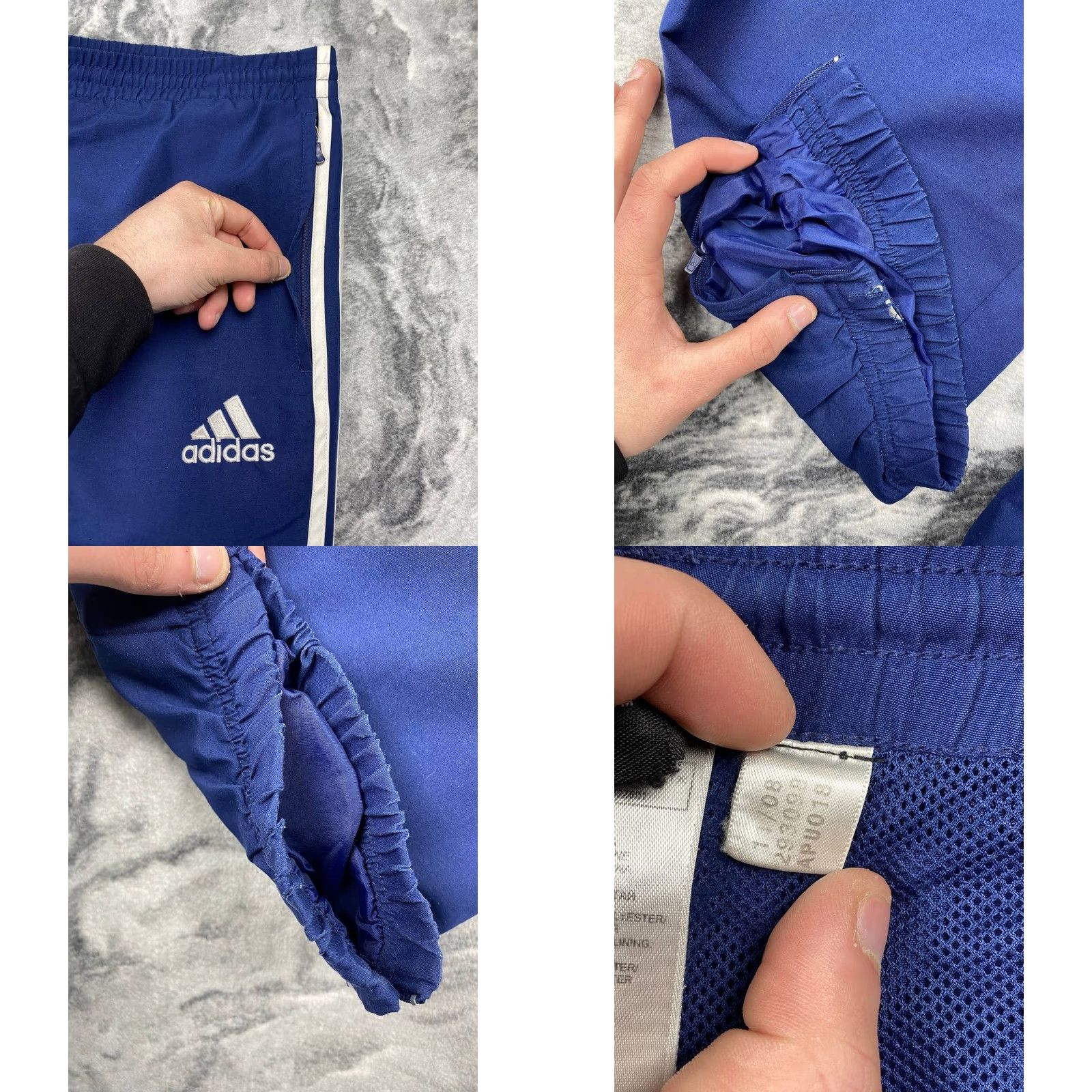 Adidas VINTAGE adidas Dynamo Kyiv Tracksuit Jacket And Pants Men Size M Blue Size 40R - 11 Thumbnail